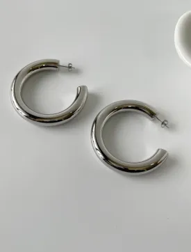 Alexia Silver Hoops