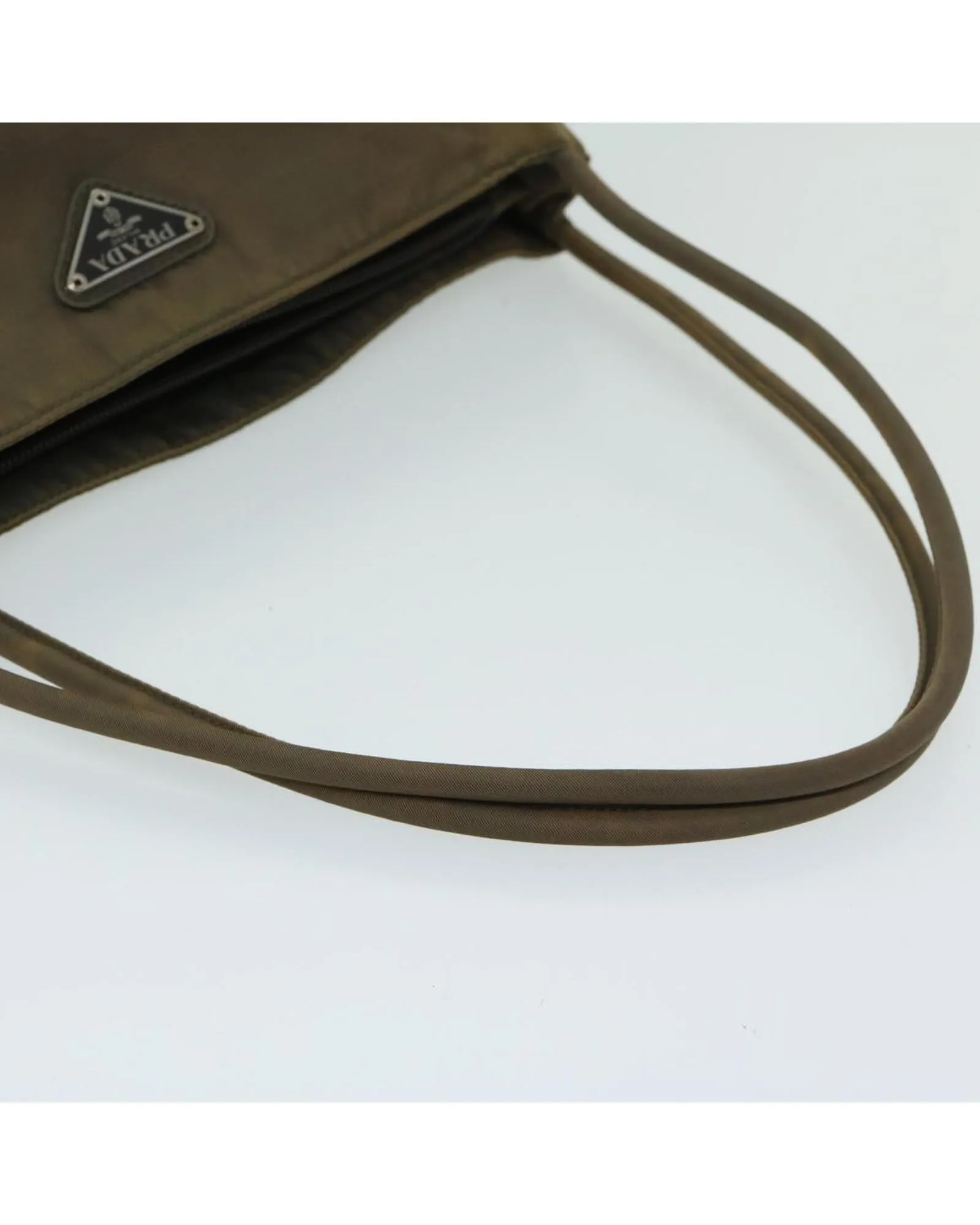 Authentic Brown Nylon Shoulder Bag by Prada