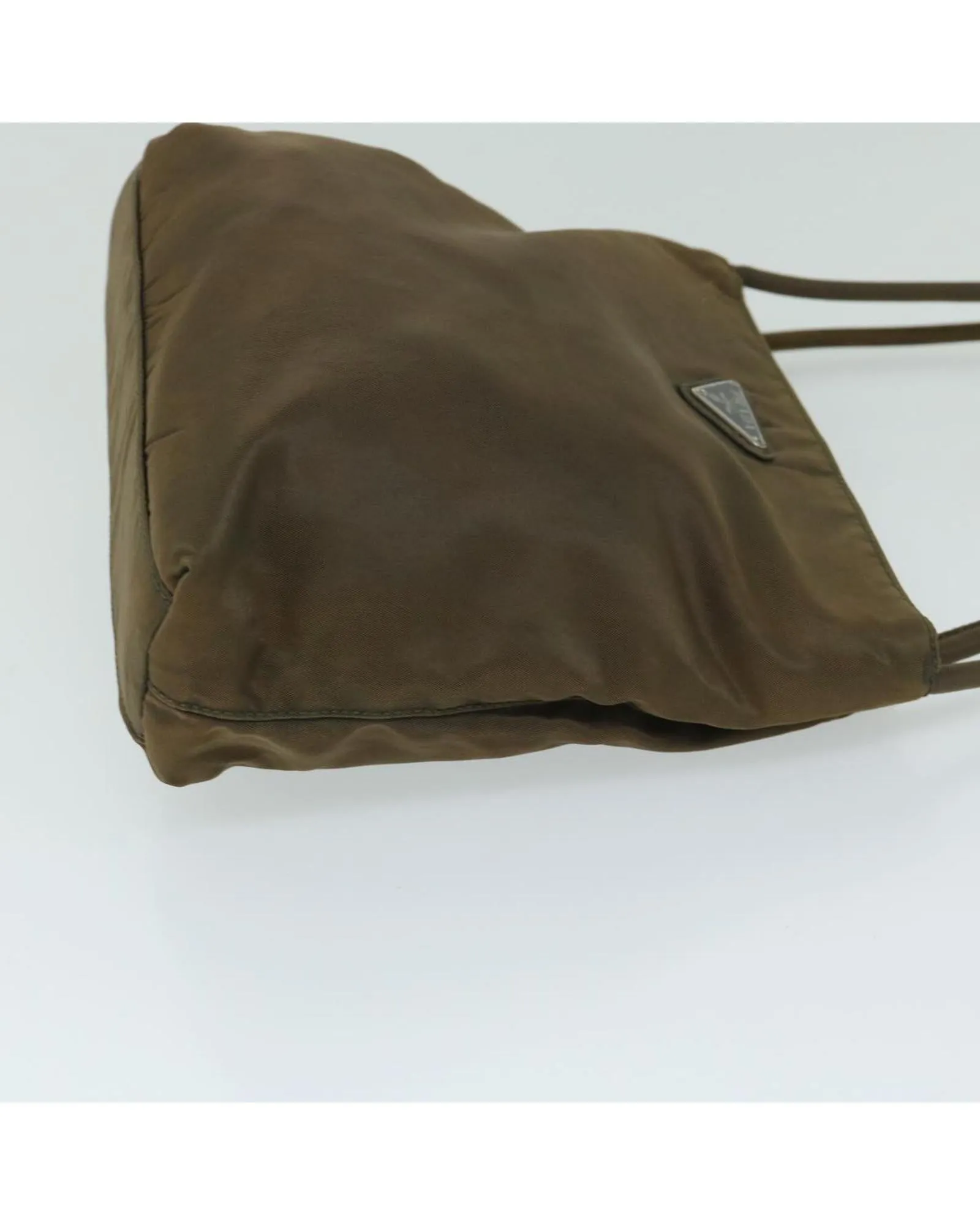 Authentic Brown Nylon Shoulder Bag by Prada