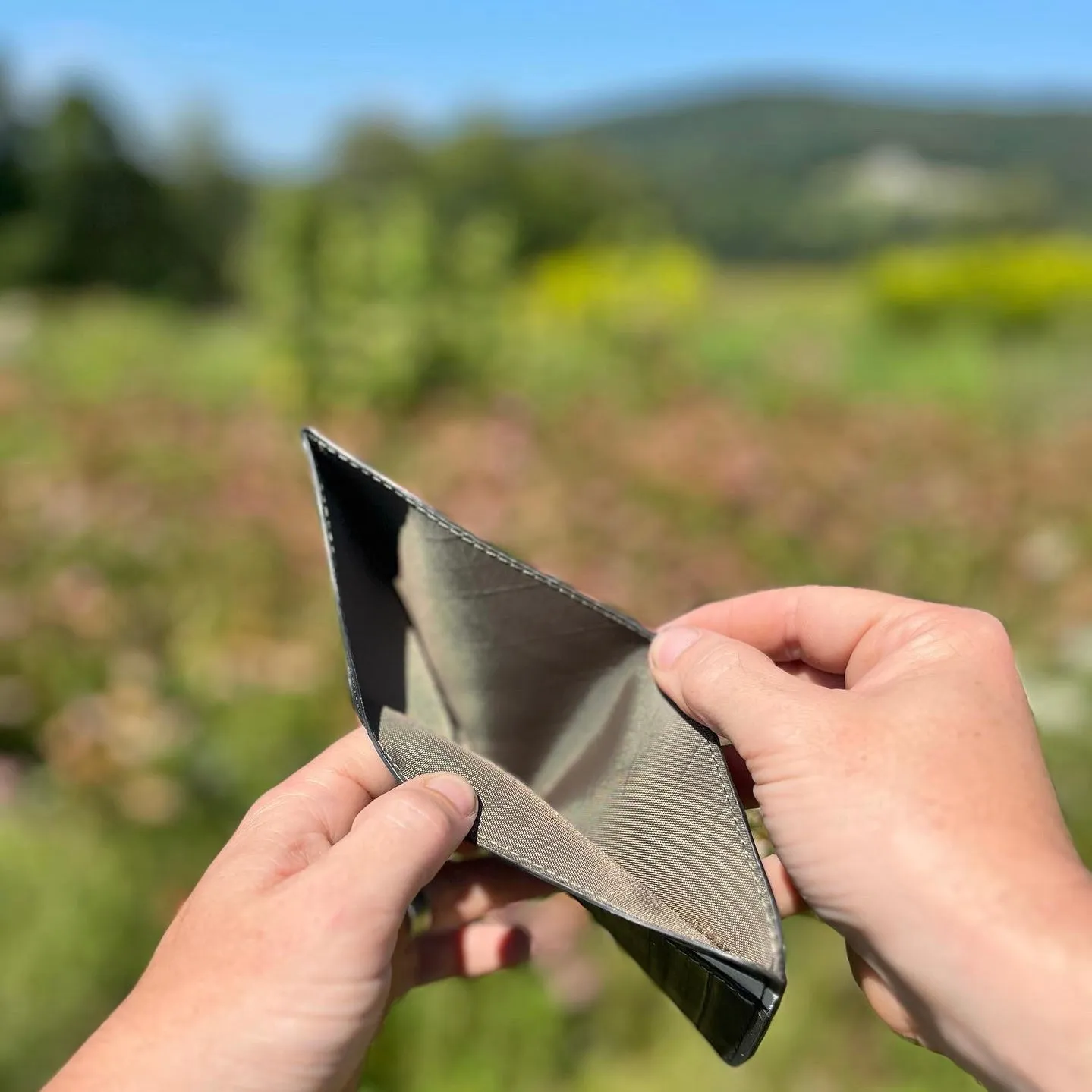 Bifold Wallet Made from Recycled Bicycle Inner Tubes