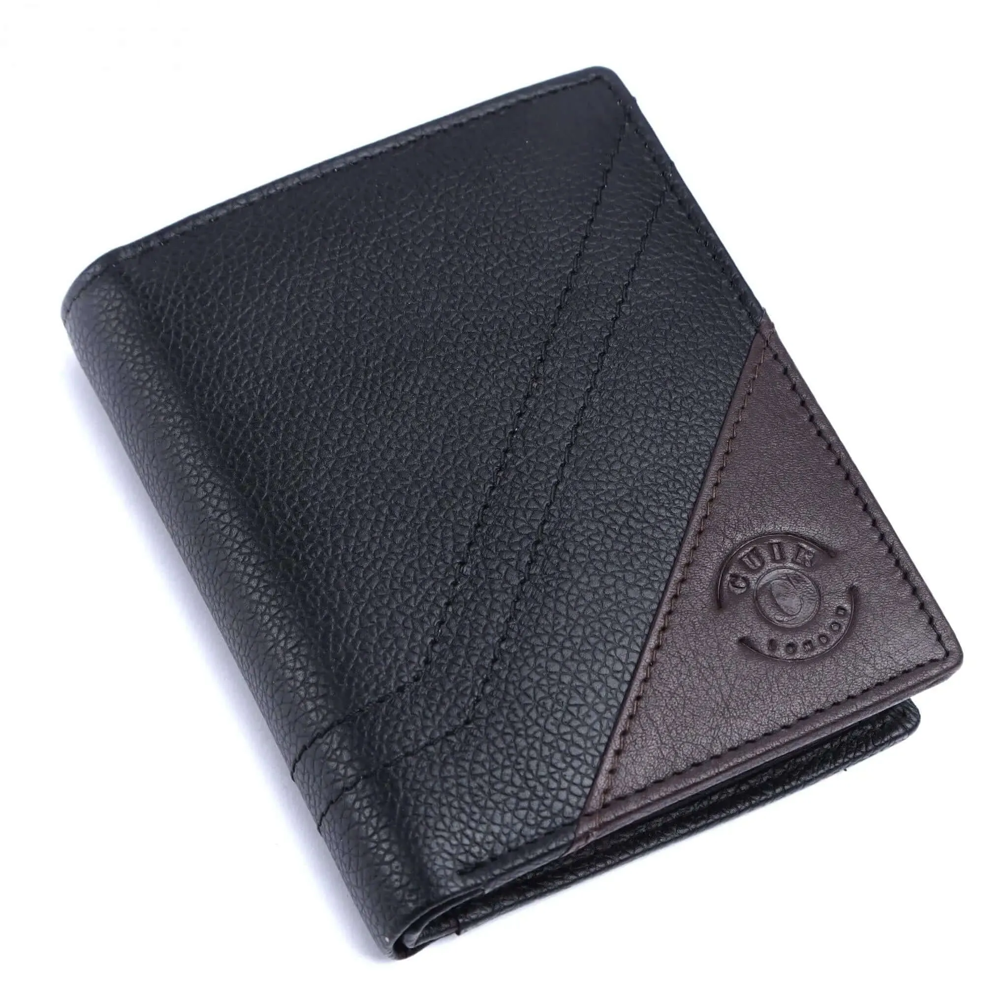 Black and Brown Men's Leather Wallet