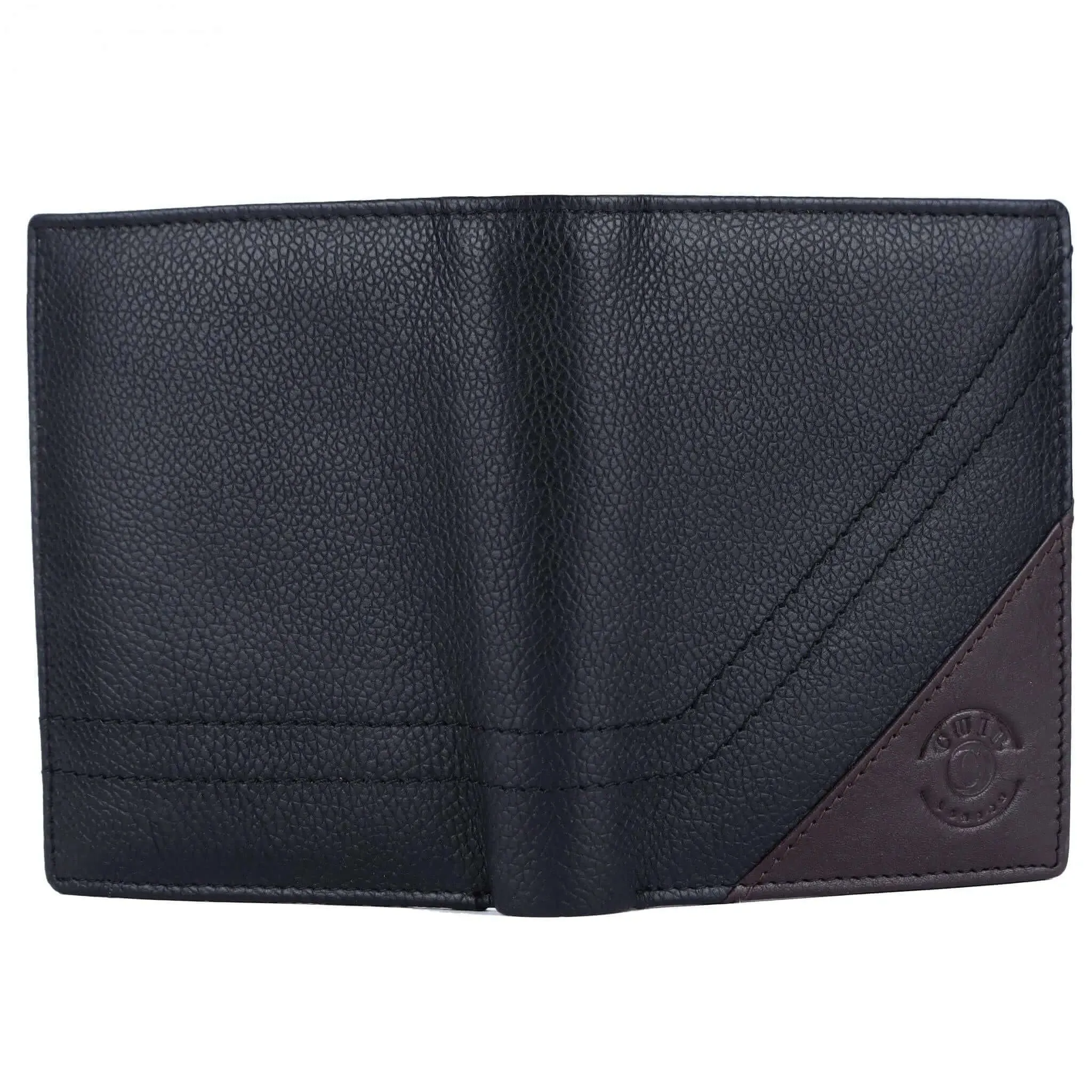 Black and Brown Men's Leather Wallet