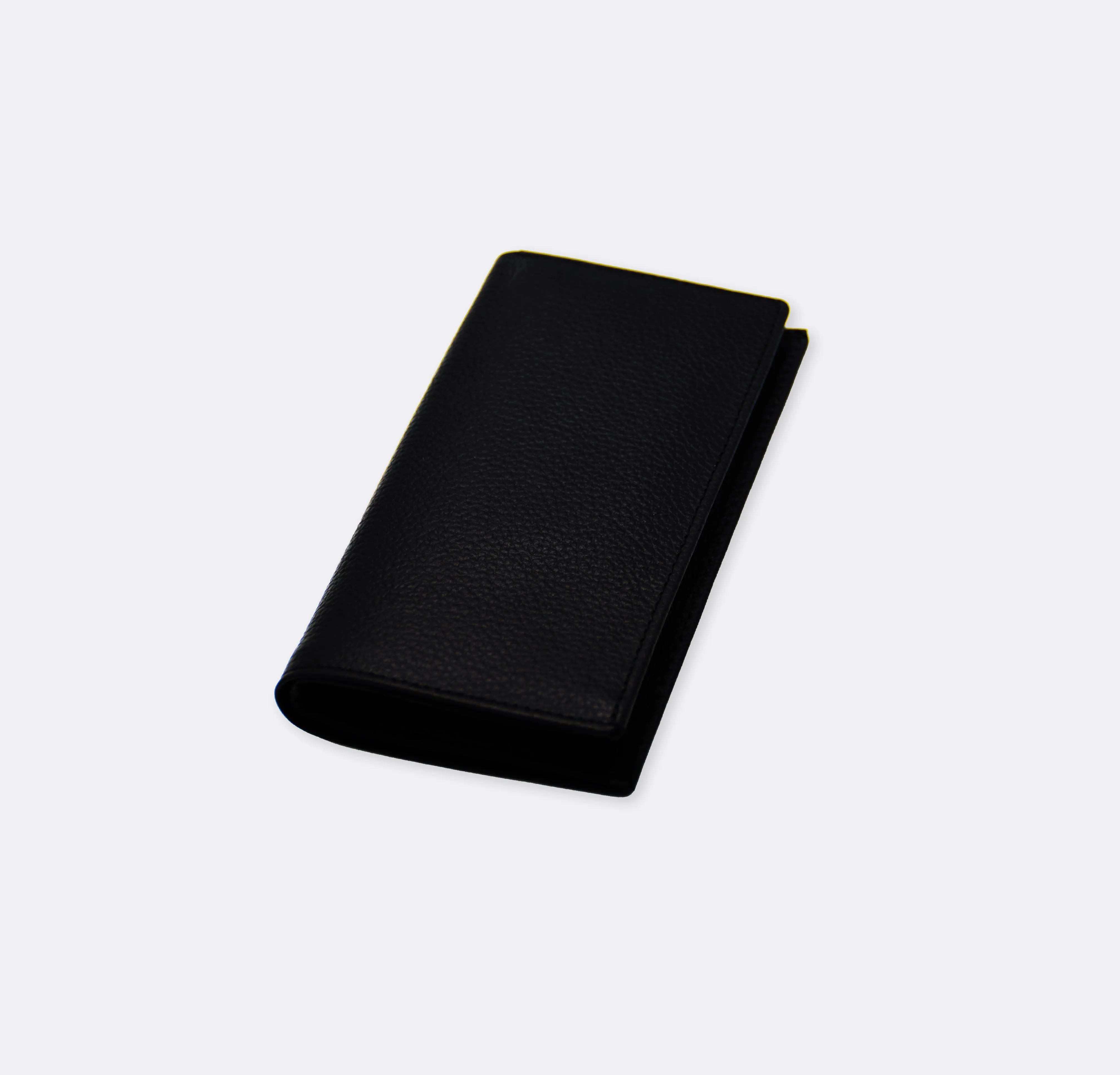 Black - Cow Skin Leather - Passport Wallet