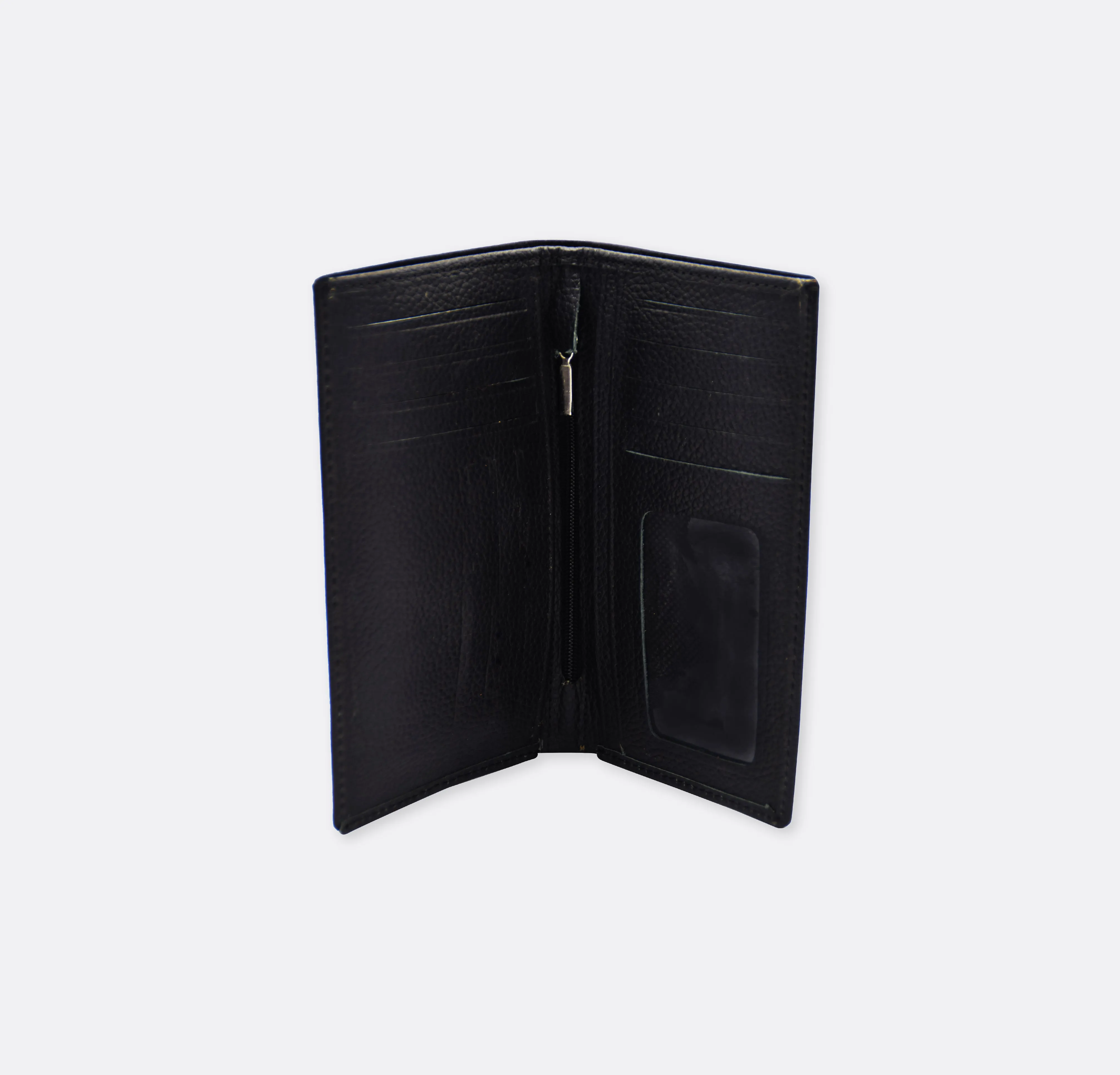 Black - Cow Skin Leather - Passport Wallet