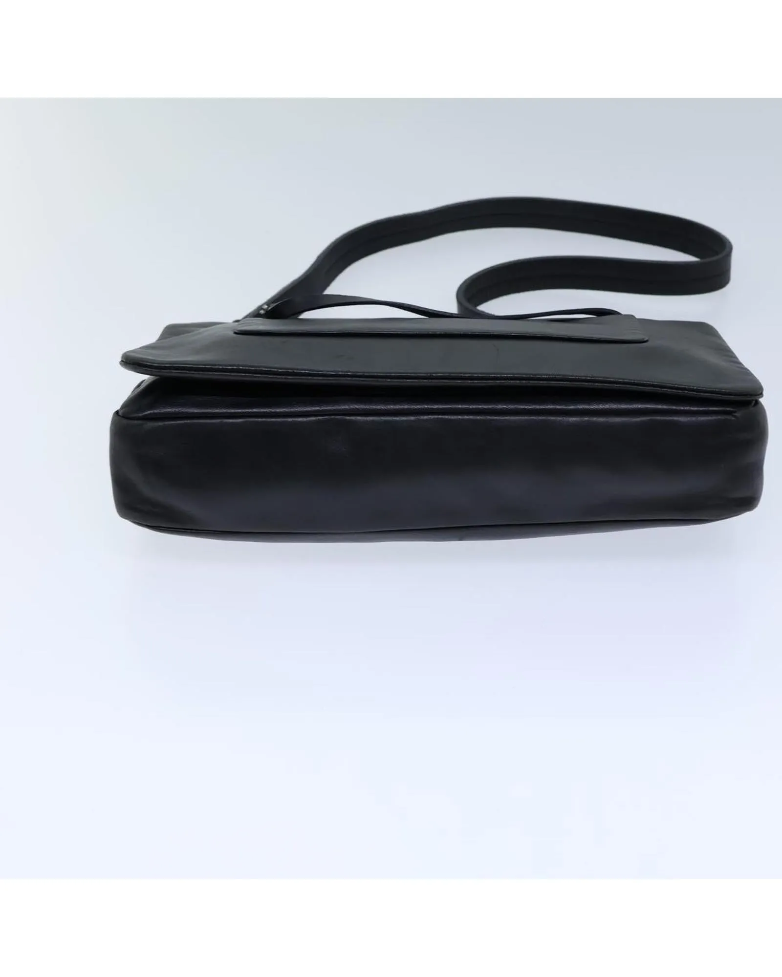 Black Leather Shoulder Bag - Authentic Prada