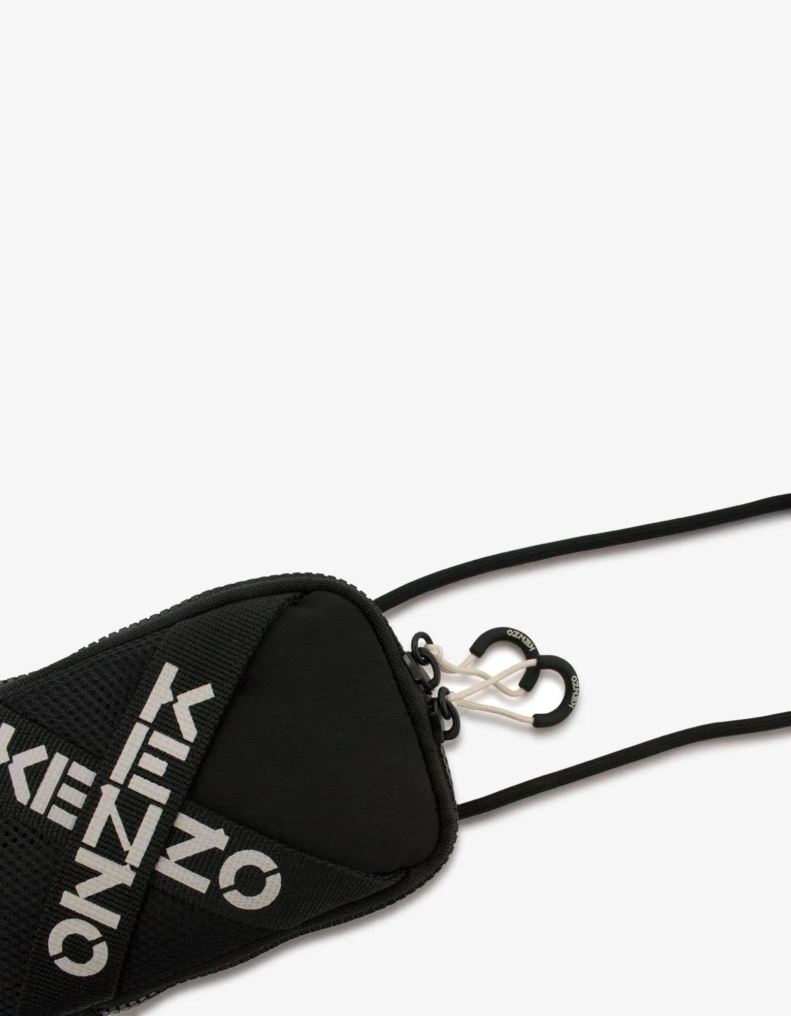 Black Logo Band Cross Body Bag