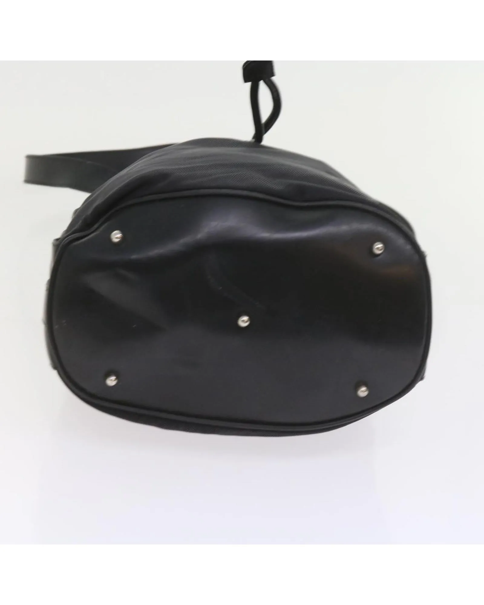 Black Nylon Shoulder Bag with Dust Bag and Strap