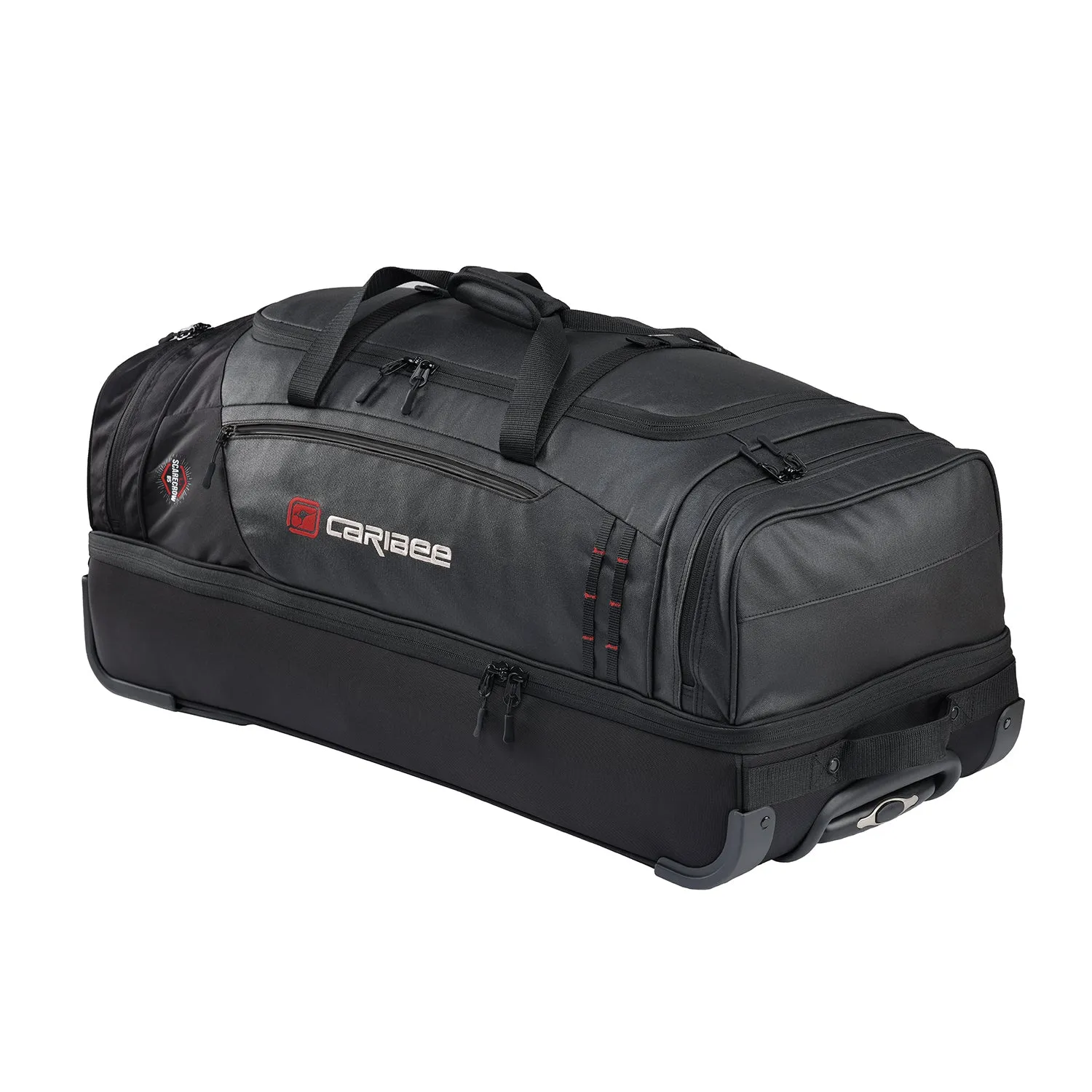 Caribee - 5735 100Lt - 85cm V2 Scarecrow Duffle on wheels- Black