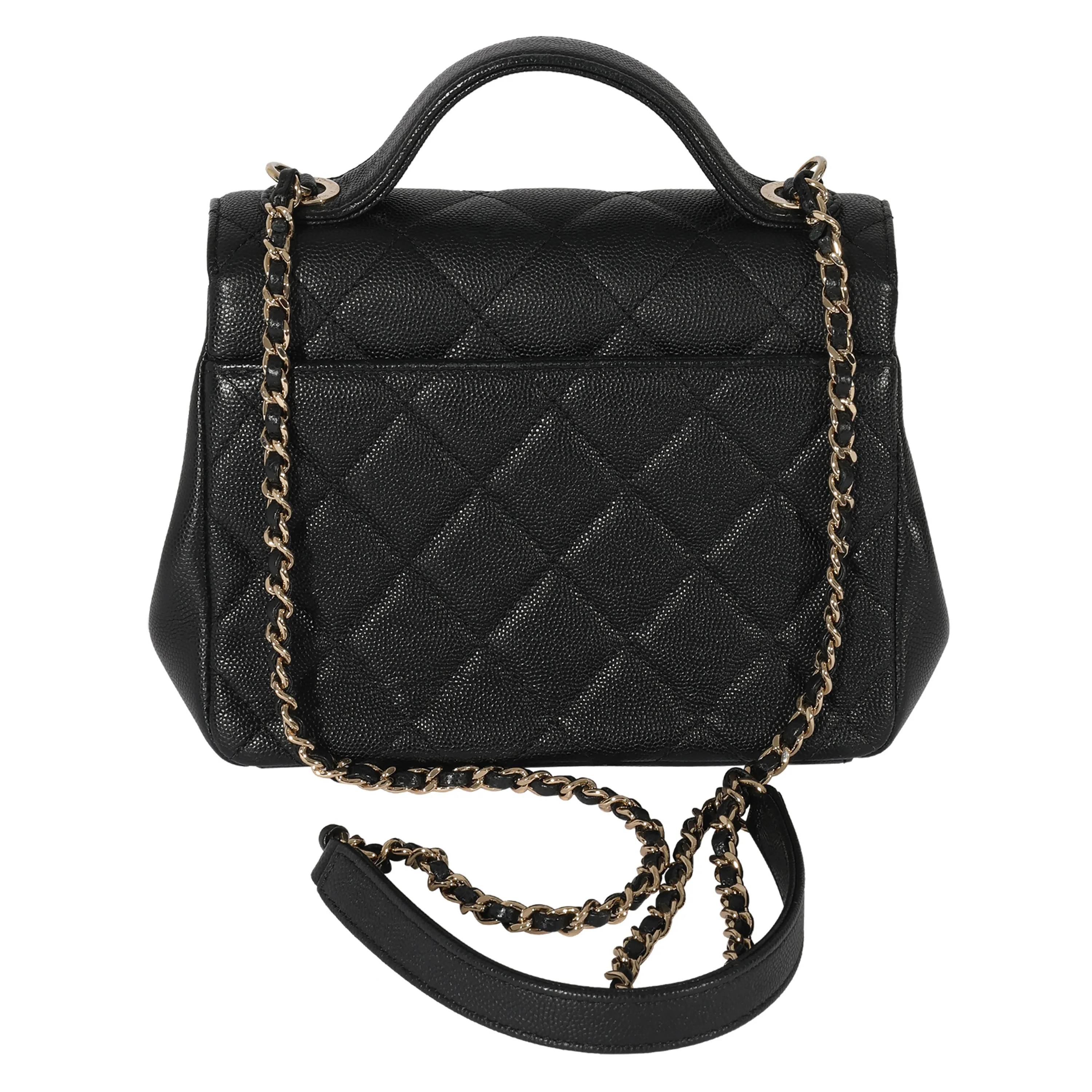 Chanel Black Caviar Small Business Affinity Flap