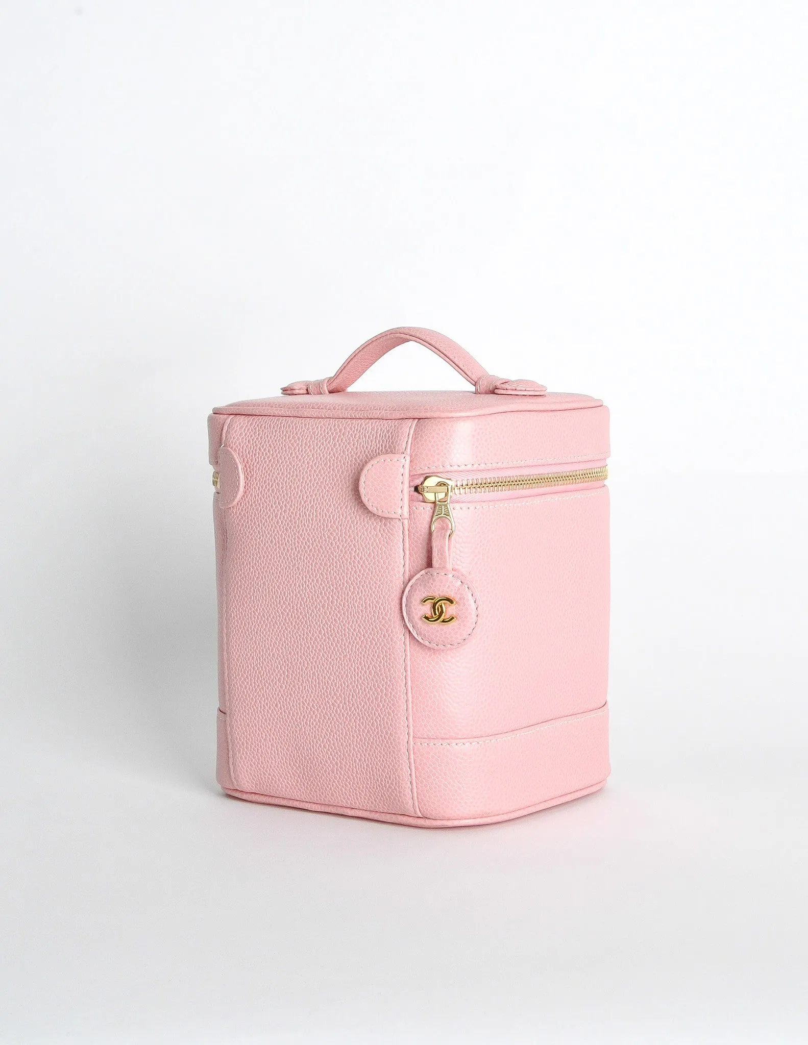 Chanel Vintage Baby Pink Cosmetic Case