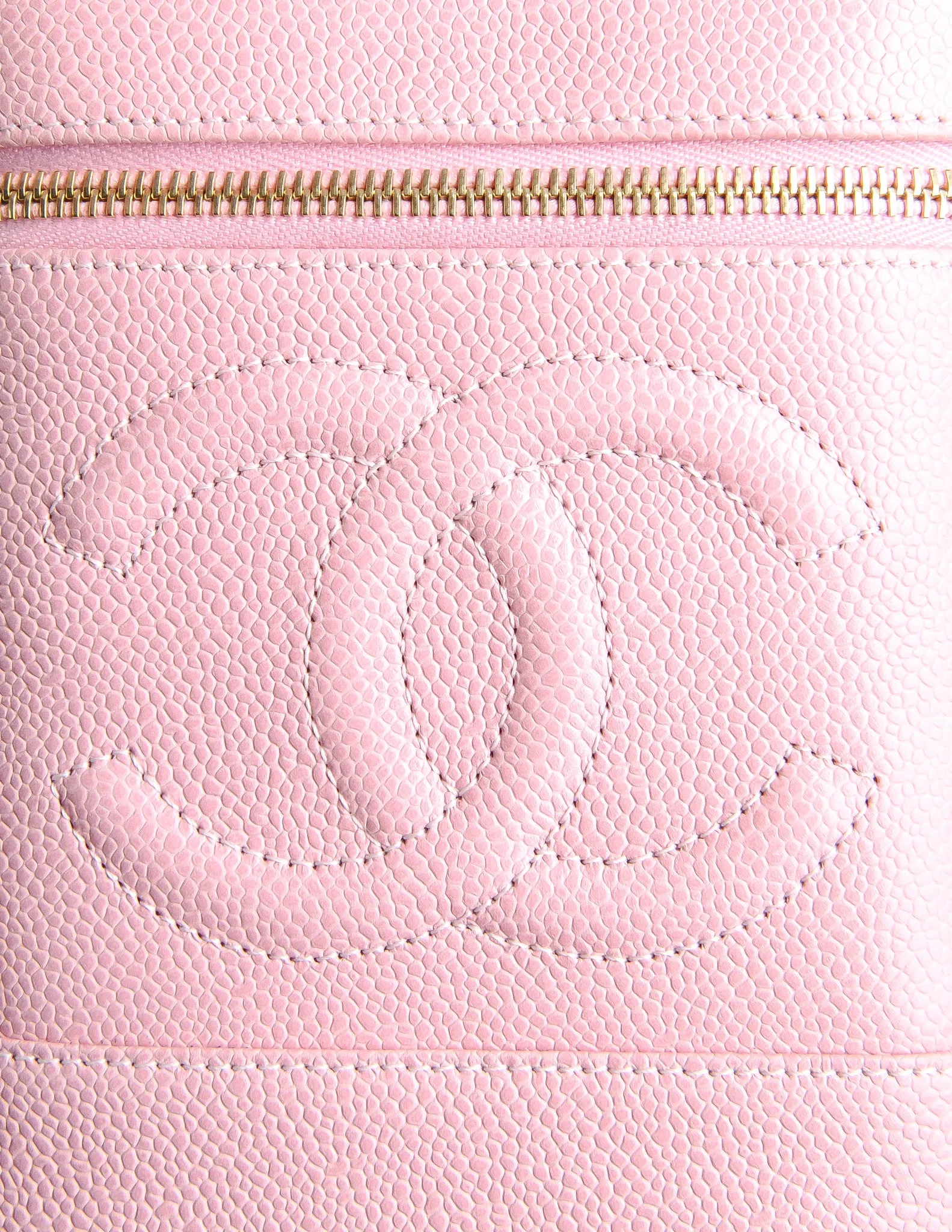 Chanel Vintage Baby Pink Cosmetic Case