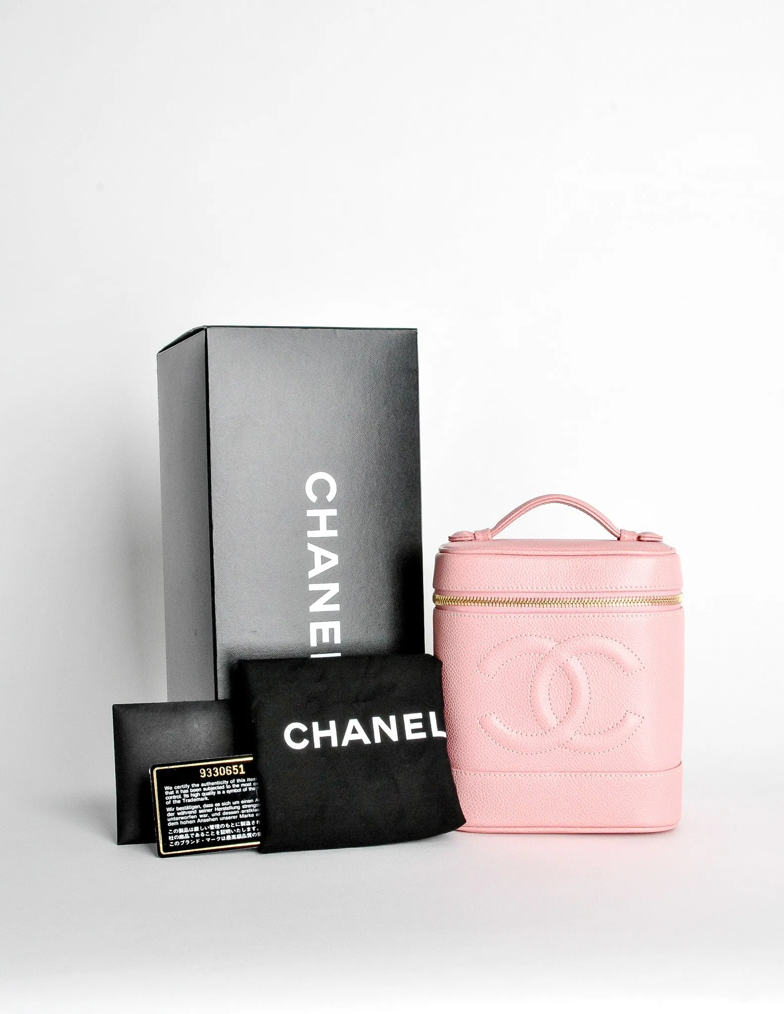 Chanel Vintage Baby Pink Cosmetic Case