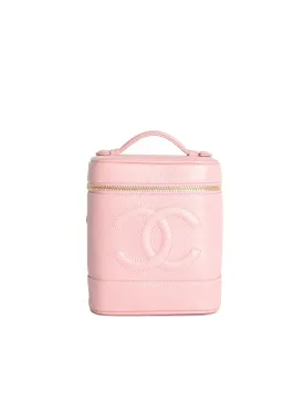 Chanel Vintage Baby Pink Cosmetic Case