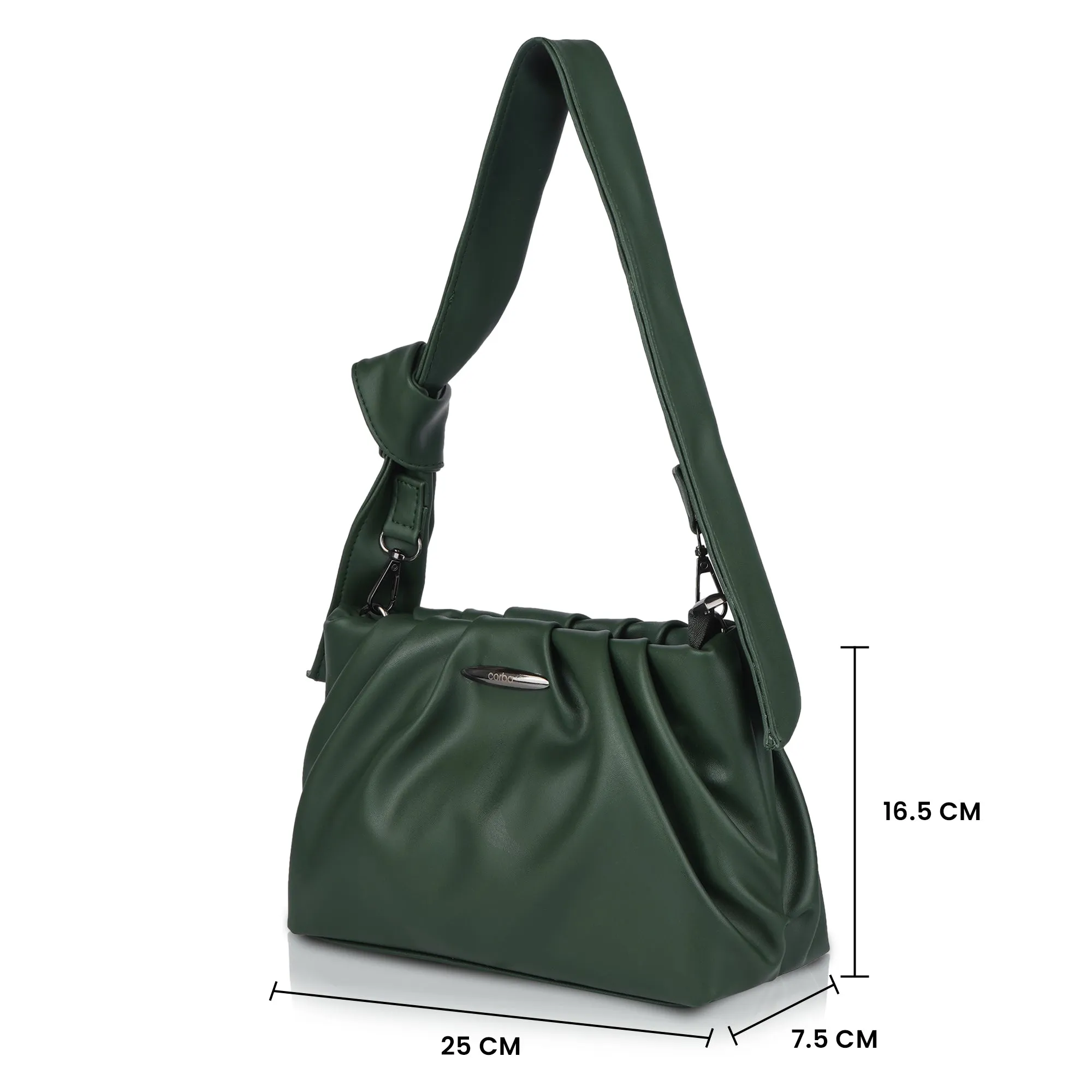 Corba Knot Style Sling Bag Green