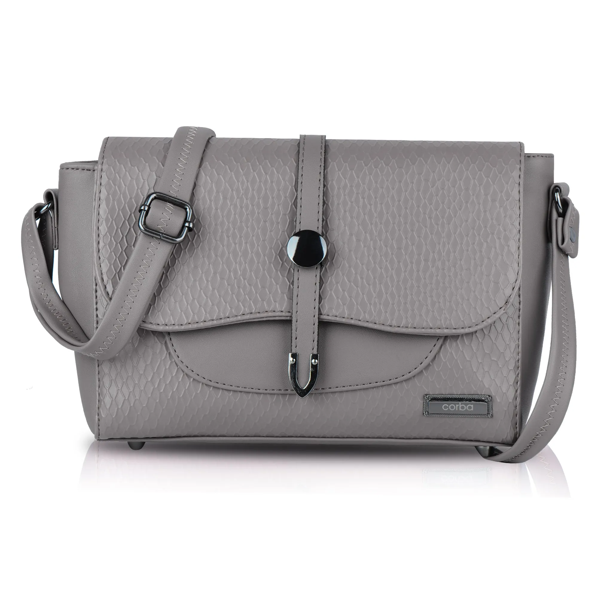 Corba Stylish Sling Bag Blue Grey