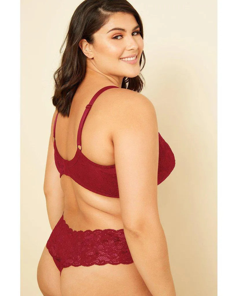 Curvy Cutie Thong - Ruby Red *FINAL SALE*