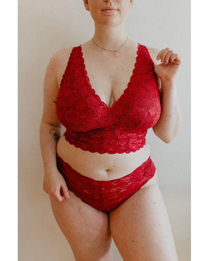 Curvy Cutie Thong - Ruby Red *FINAL SALE*