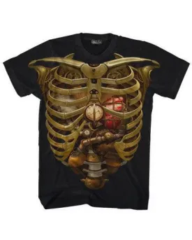 Darkside - STEAMPUNK RIBS - Men's T-Shirt - Black