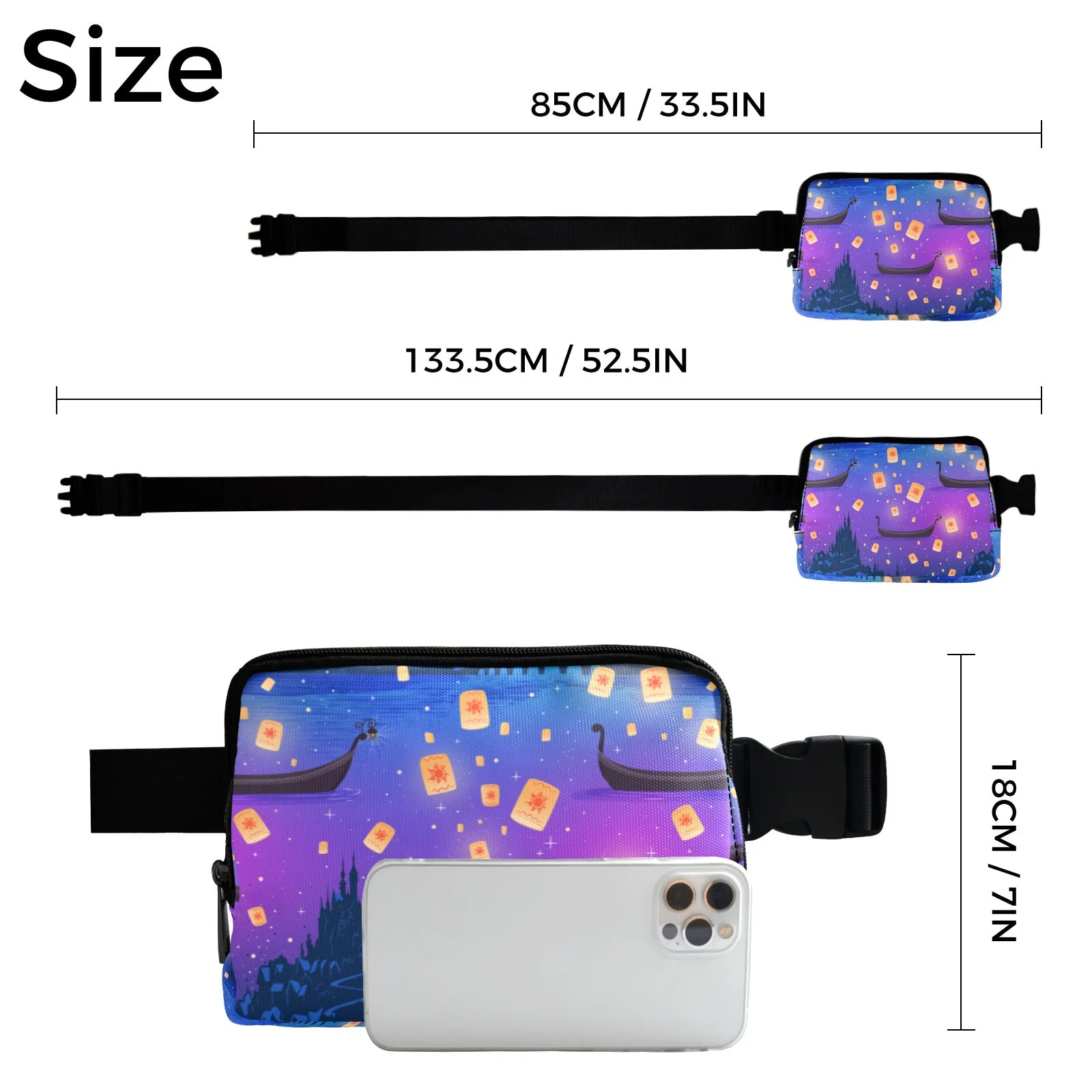 Floating Lanterns Belt Bag