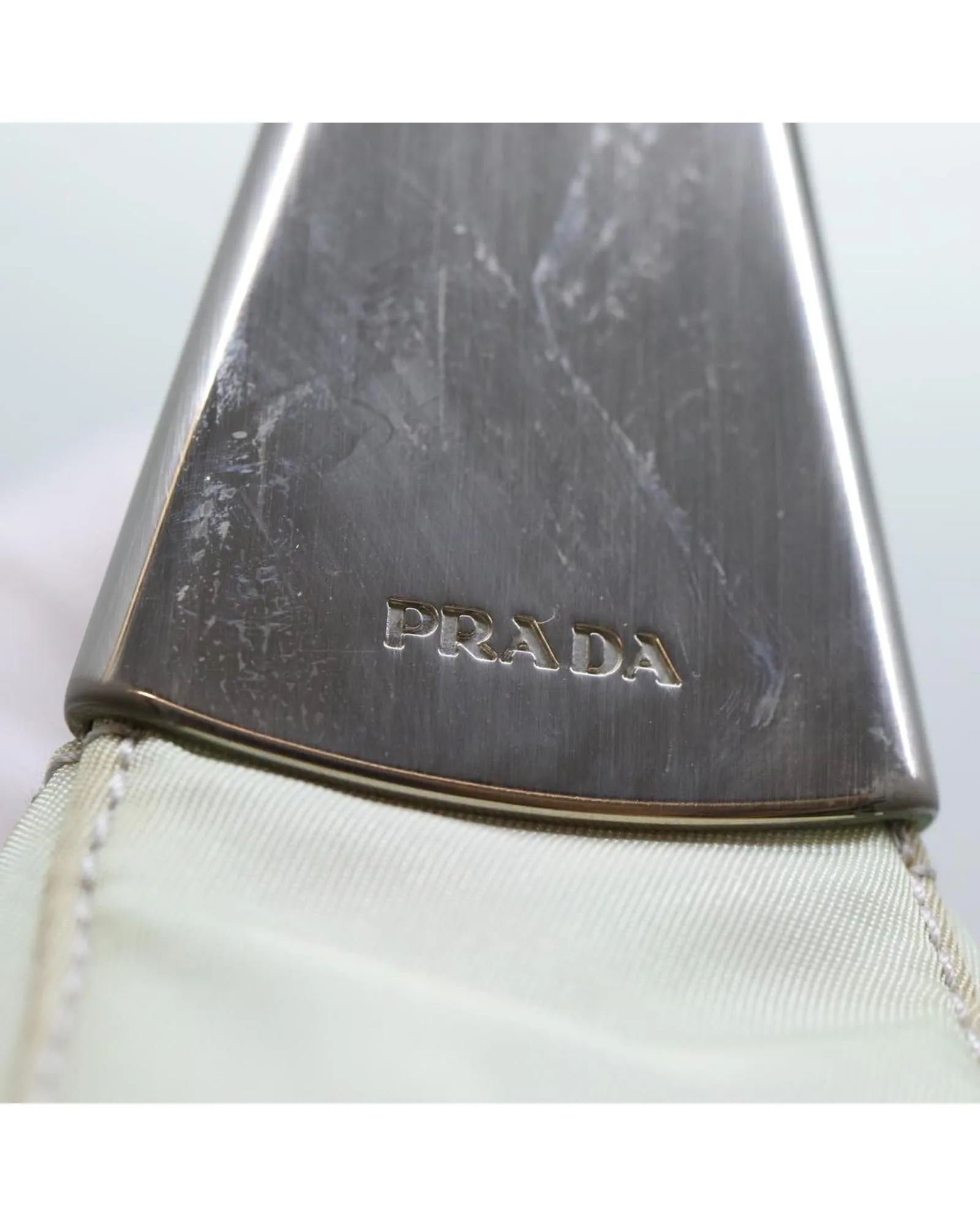 Gray Nylon Shoulder Bag with 23cm Drop by Prada