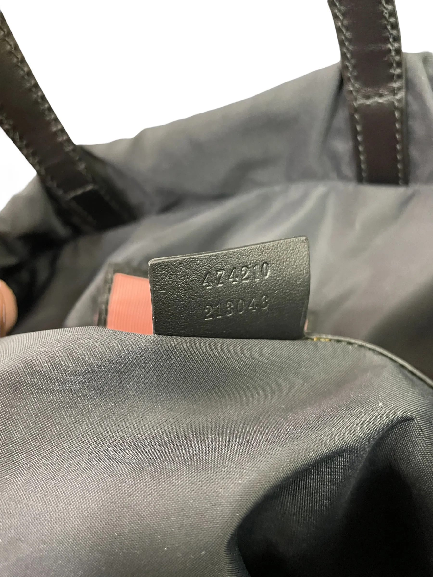 Gucci Ghost Drawstring Backpack Leather "Real" Design