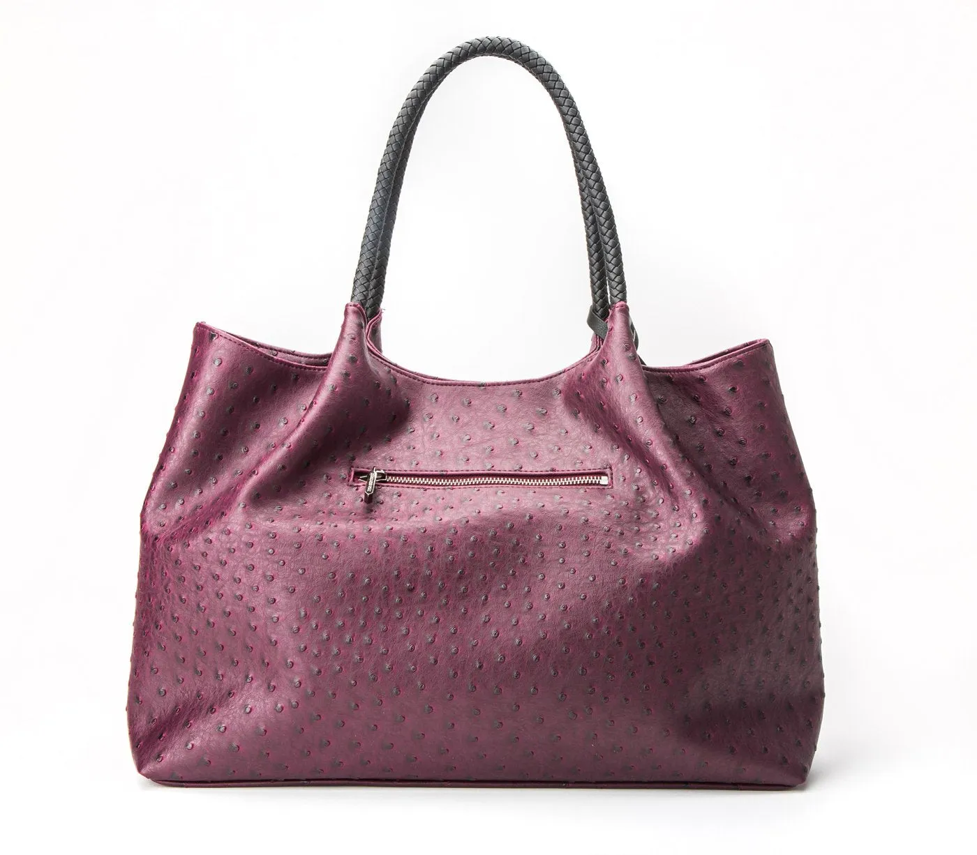 Gunas New York Naomi Cherry Red Vegan Leather Tote Bag