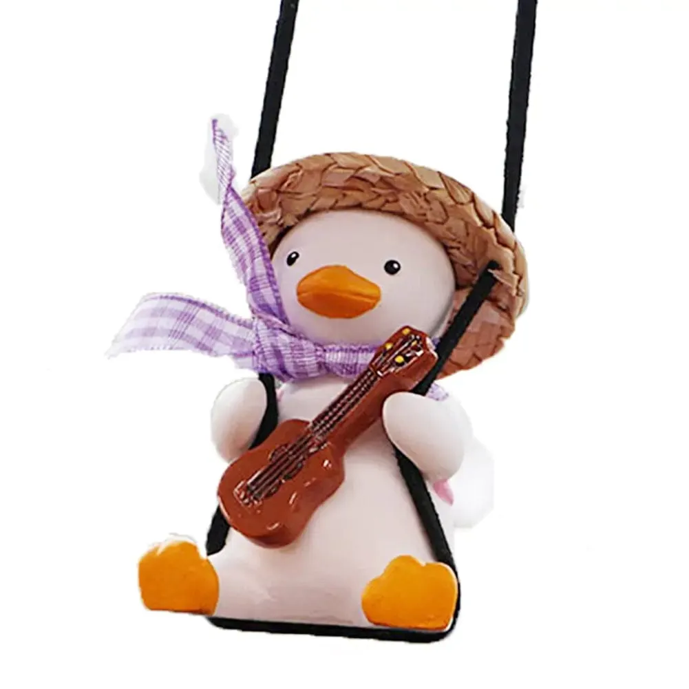 Hanging Car Pendant Cute Swinging Duck Ornament