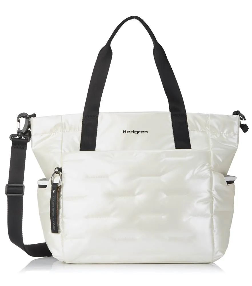 Hedgren Puffer Quilted Tote Bag, Model HCOCN03, Spacious and Durable