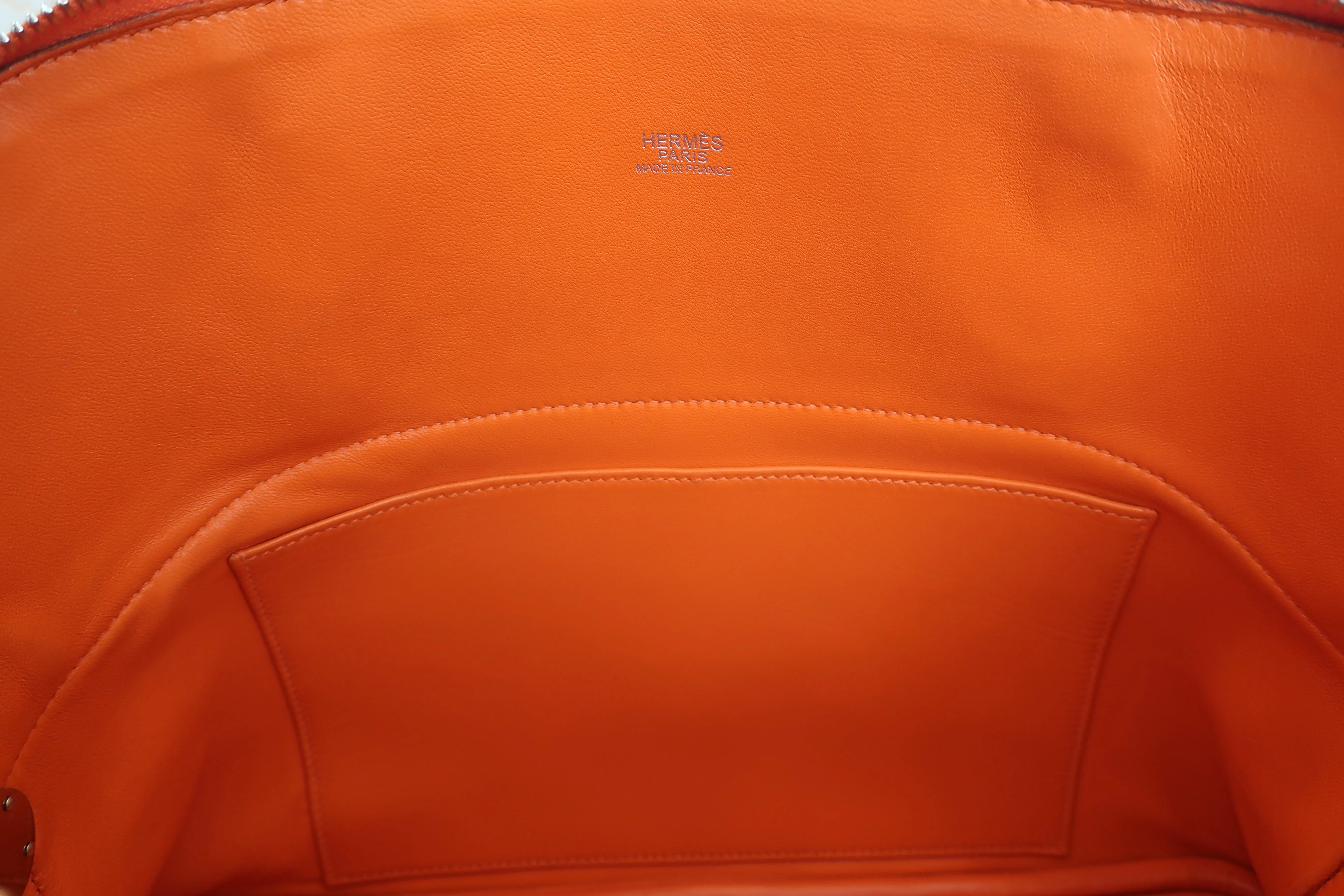 HERMES／エルメス ボリード31 トリヨンクレマンス オレンジ □L刻印 ショルダーバッグ 600070164