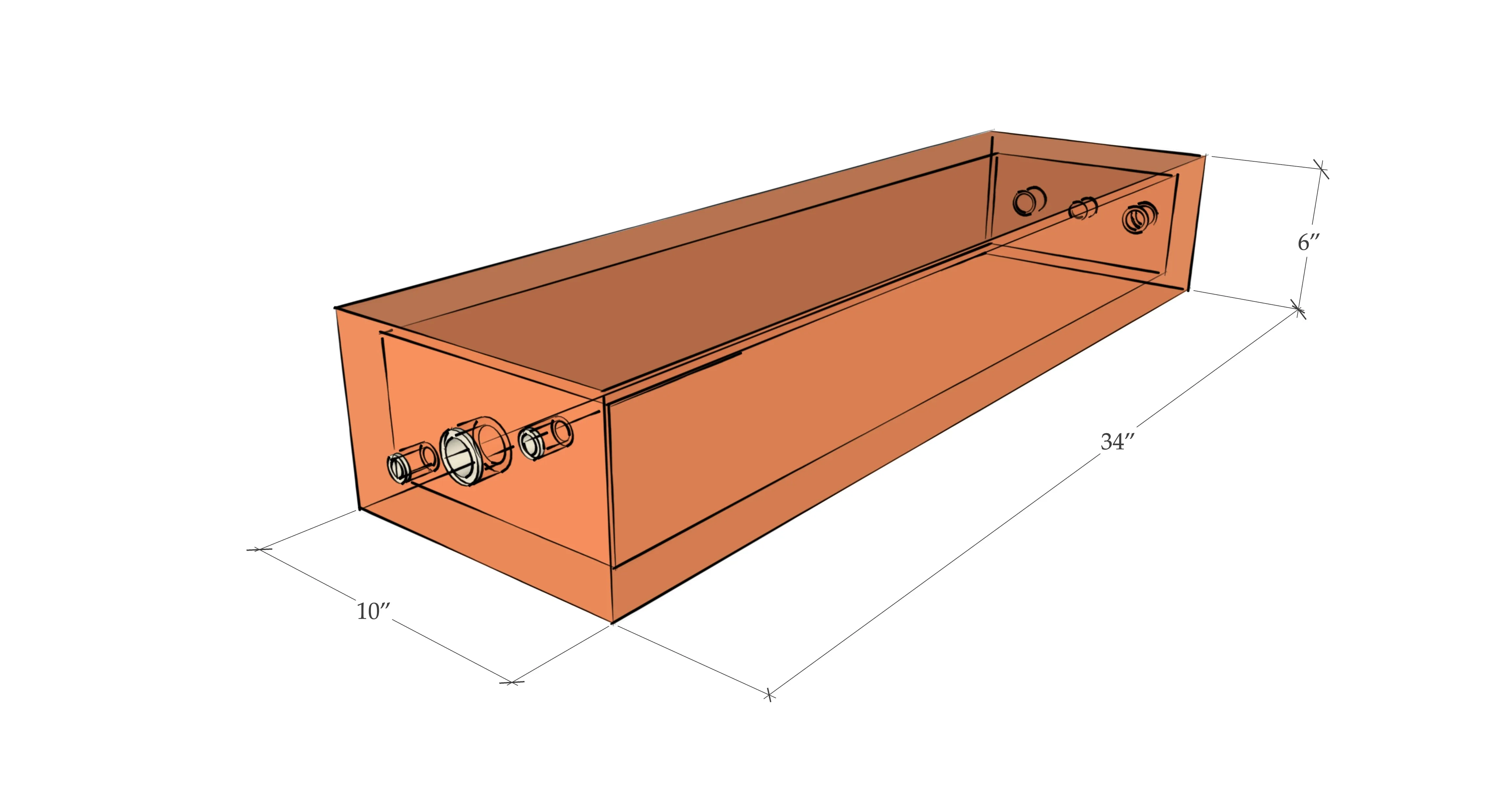 Incline Engine Heat Transfer Water Heater (4.2 Gallons)