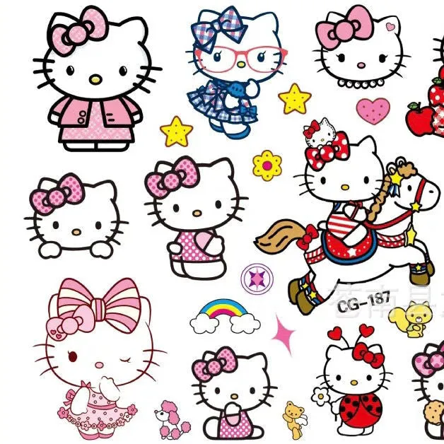 Kitty Cat Temporary Tattoo Pack