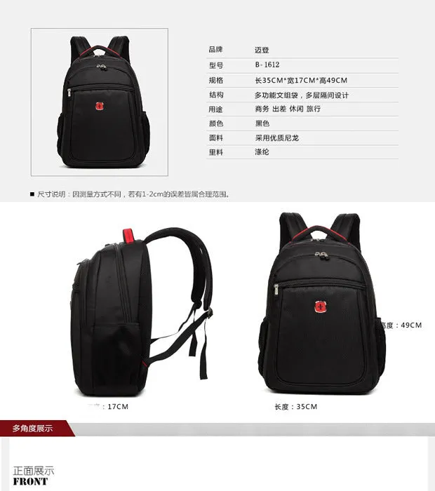 Men's Swagger Bag Polyamides and Nylon Backpack for Travel or Business