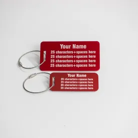 Metal Luggage Tag - Aluminum - Combo Pack