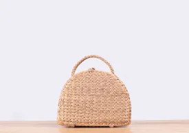 Mini Masha Straw Suitcase Bag