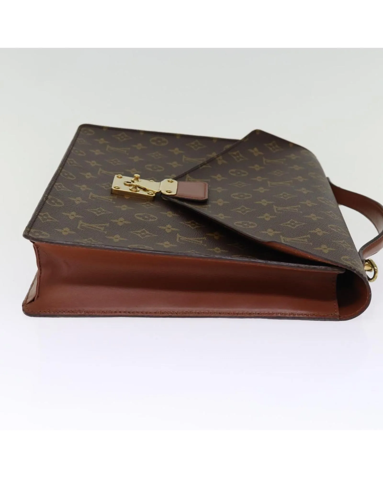 Monogram Business Bag with Key Accessory and French Craftsmanship