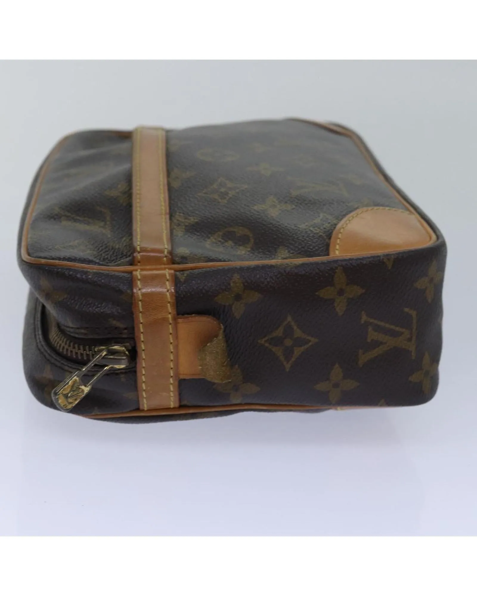 Monogram Canvas Clutch Bag with Compartment