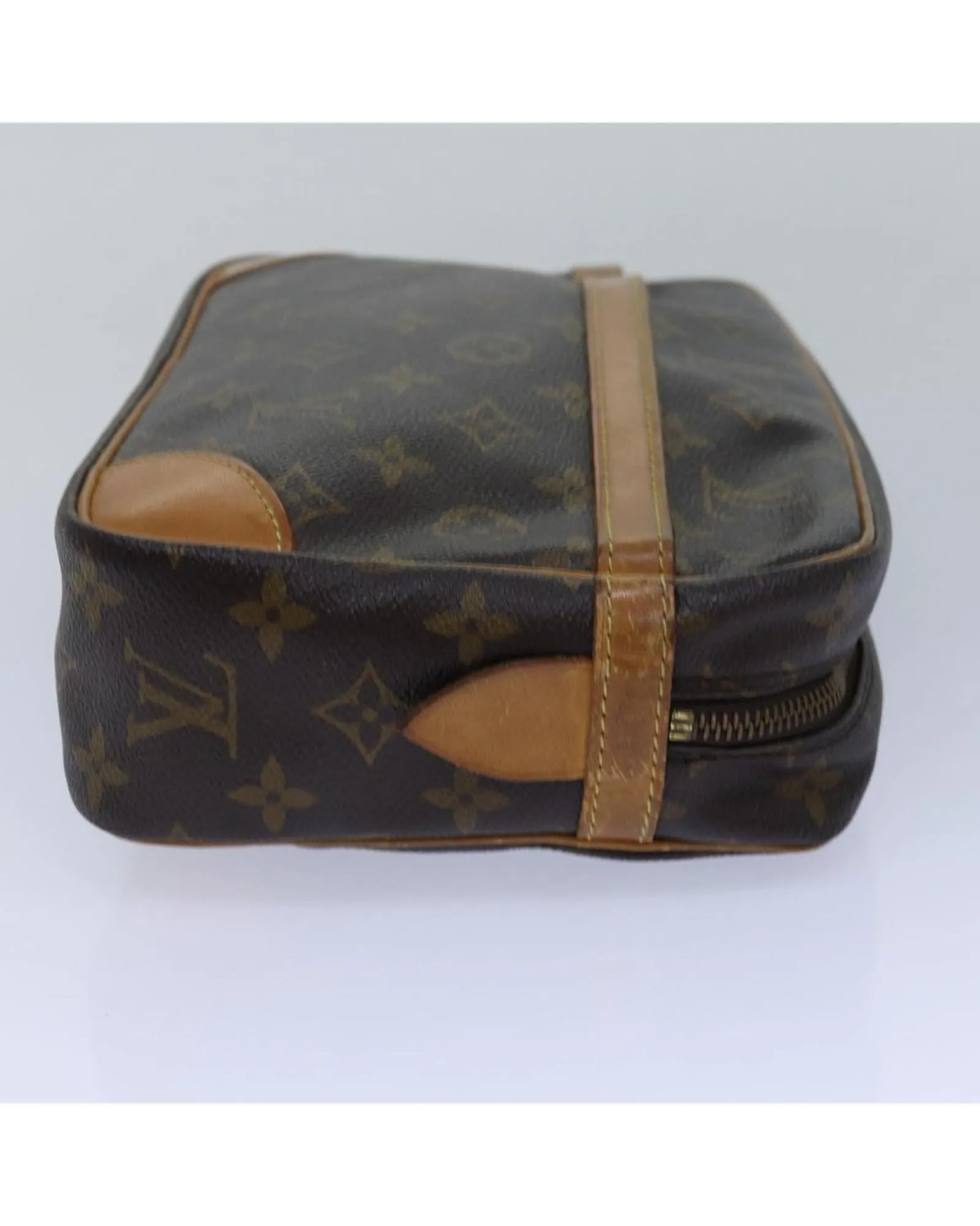 Monogram Canvas Clutch Bag with Compartment