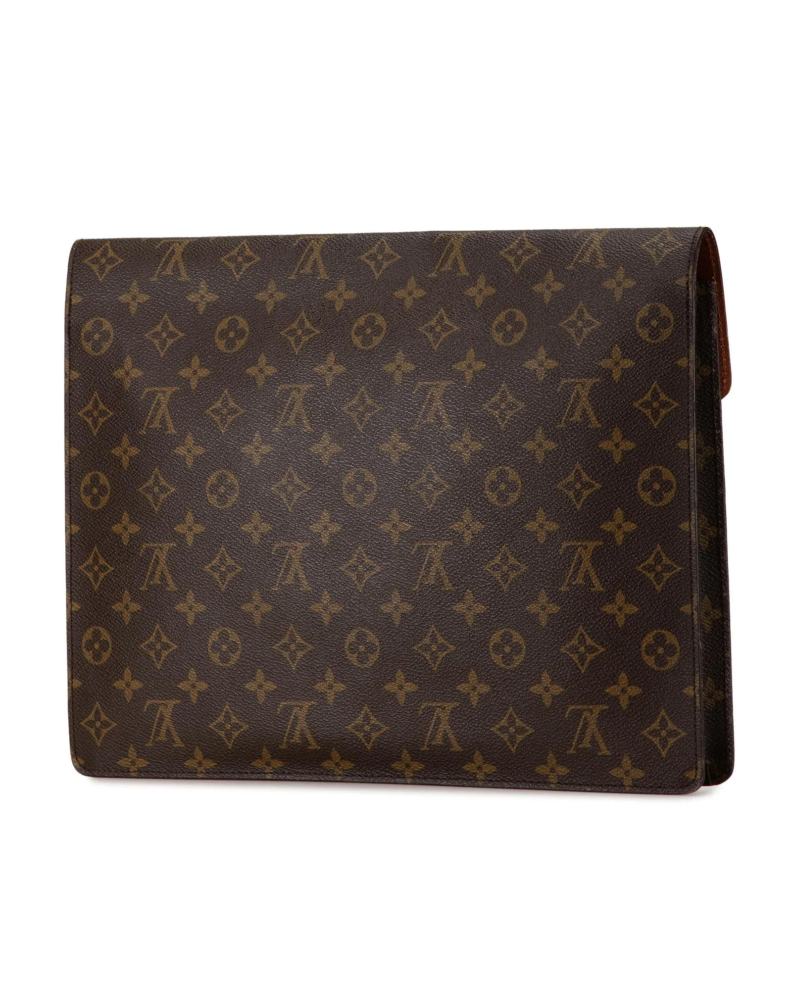 Monogram Canvas Porte-Documents with Push Lock Closure