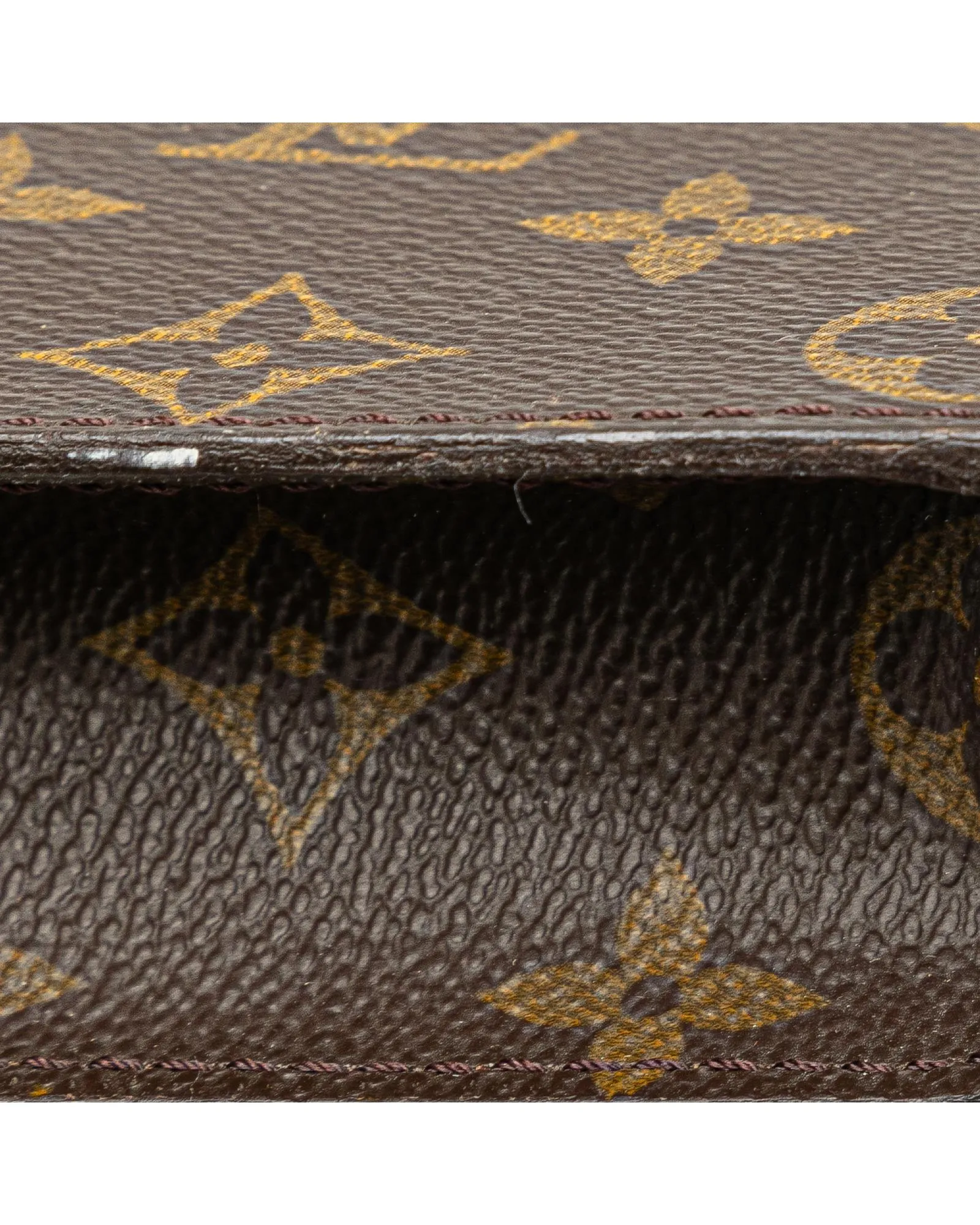 Monogram Canvas Porte-Documents with Push Lock Closure