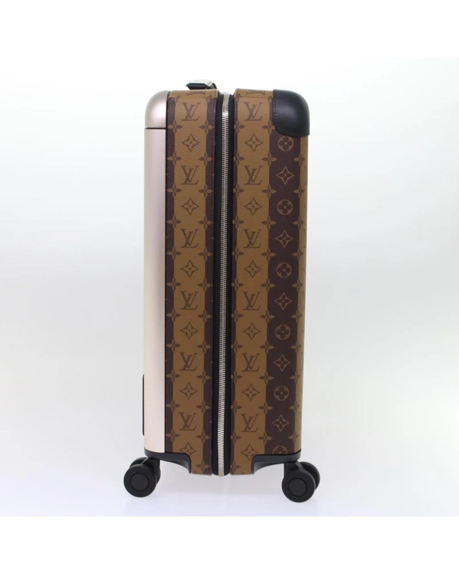 Monogram Stripe Suitcase with Dust Bag and Name Tag