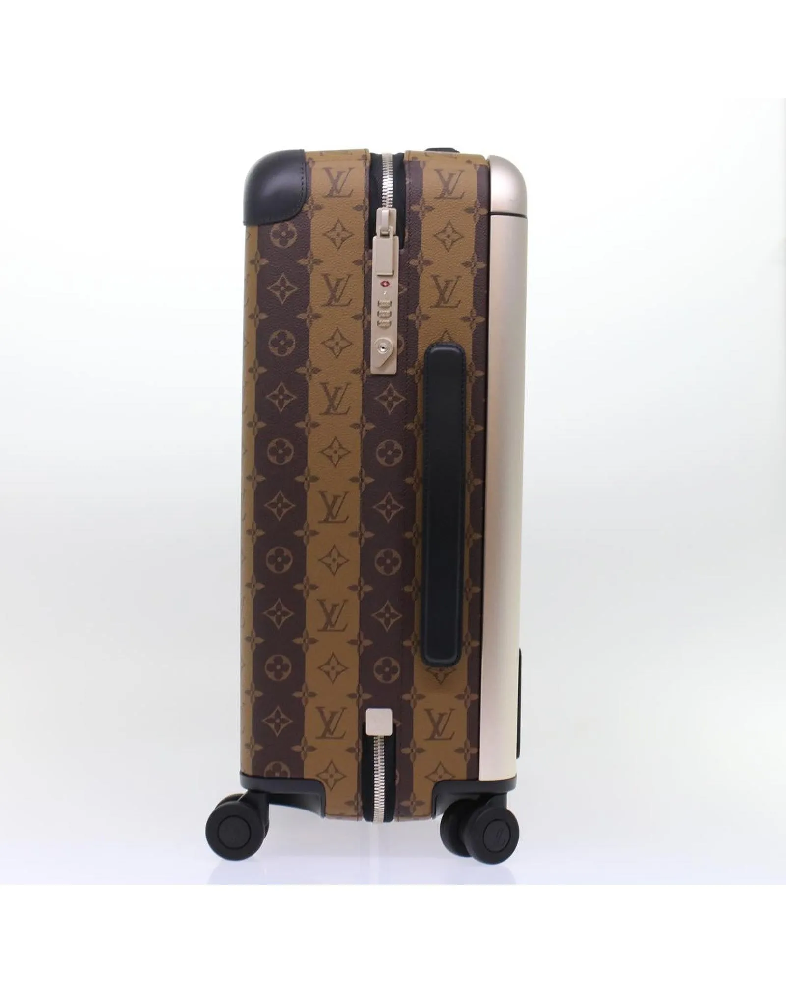 Monogram Stripe Suitcase with Dust Bag and Name Tag