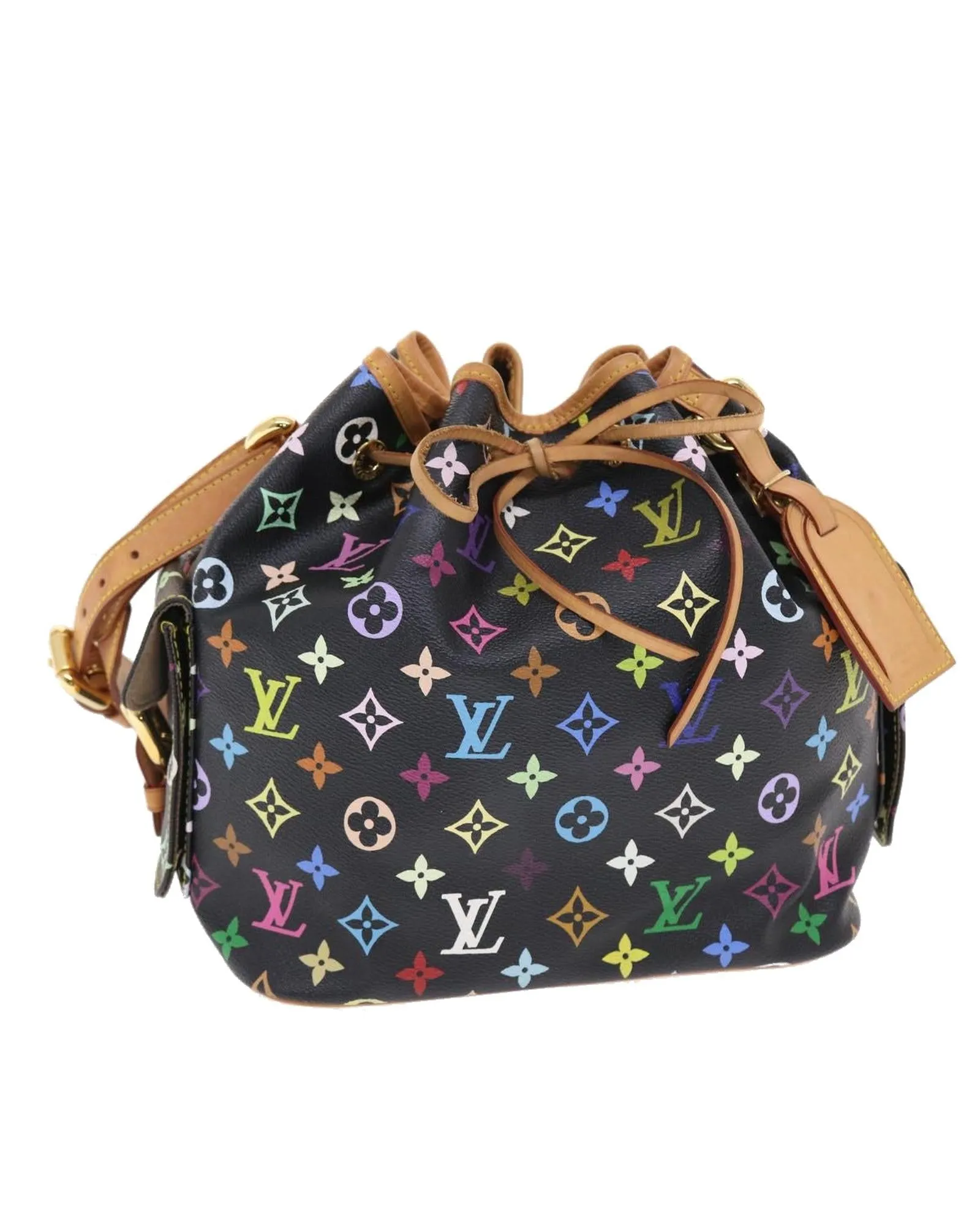 Multicolor Canvas Shoulder Bag