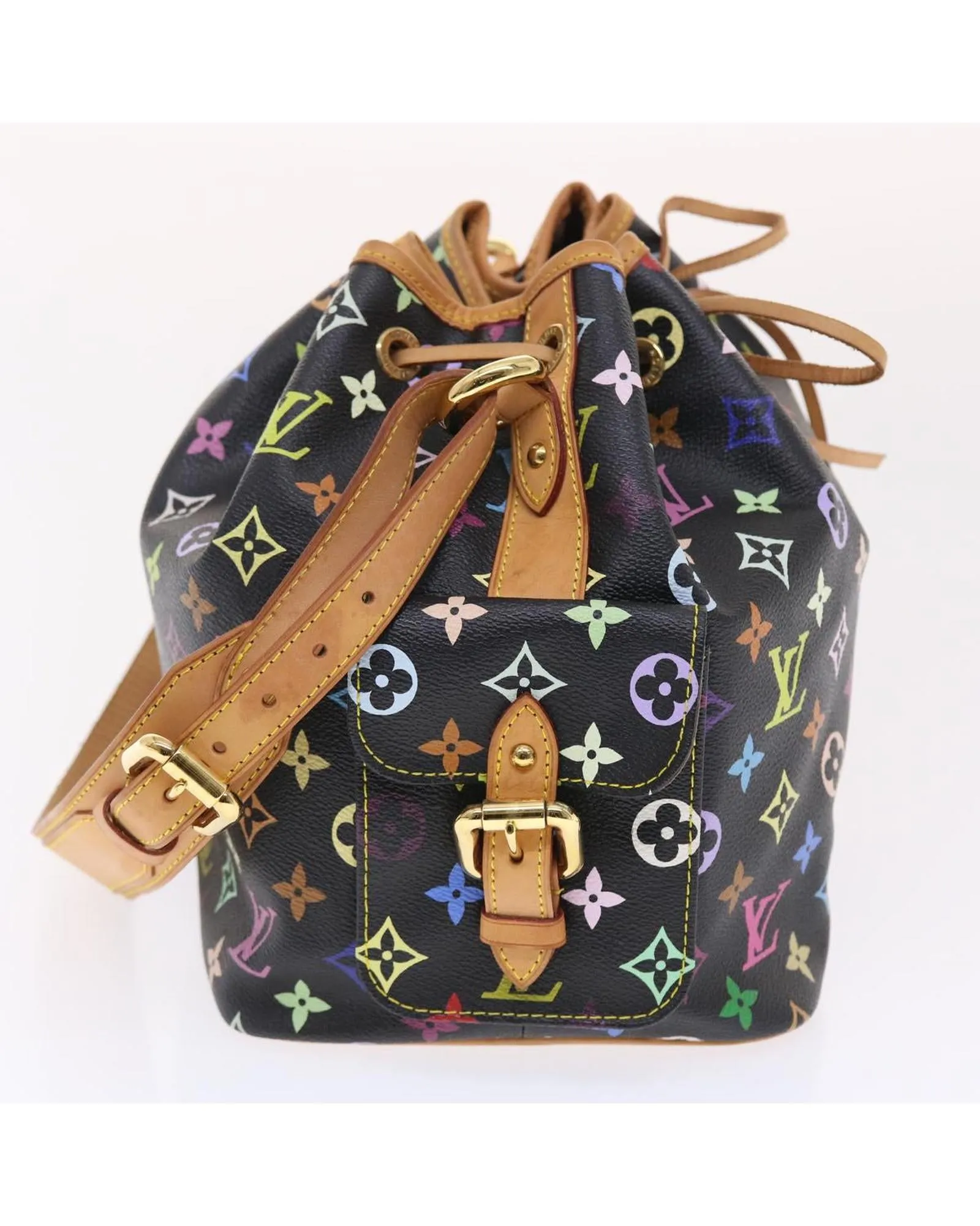 Multicolor Canvas Shoulder Bag