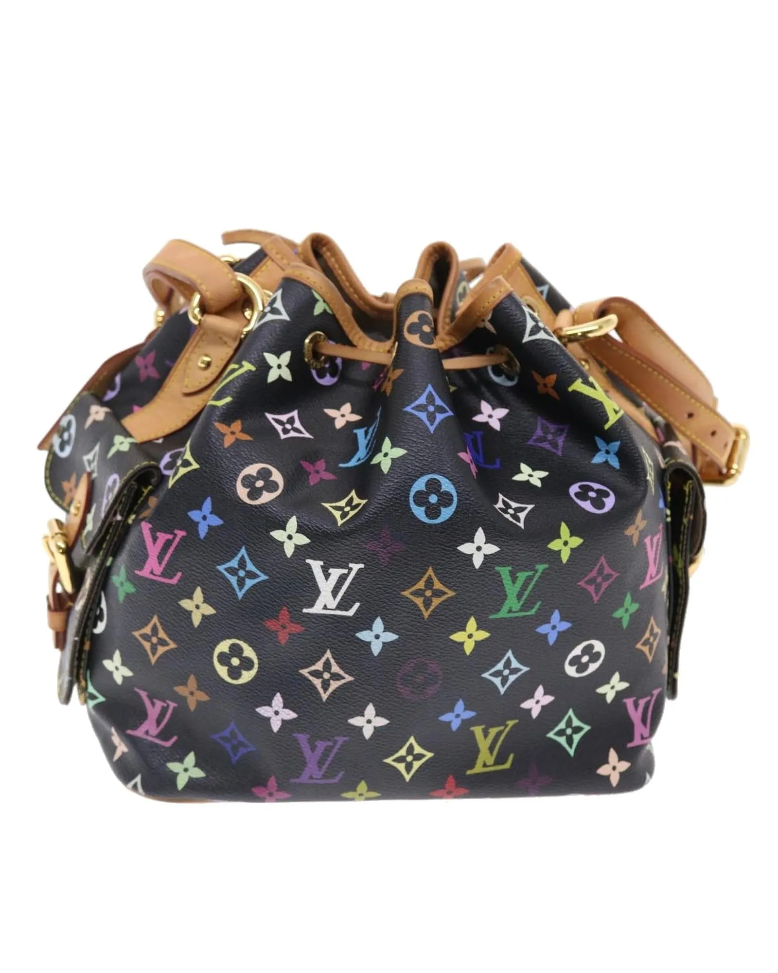 Multicolor Canvas Shoulder Bag