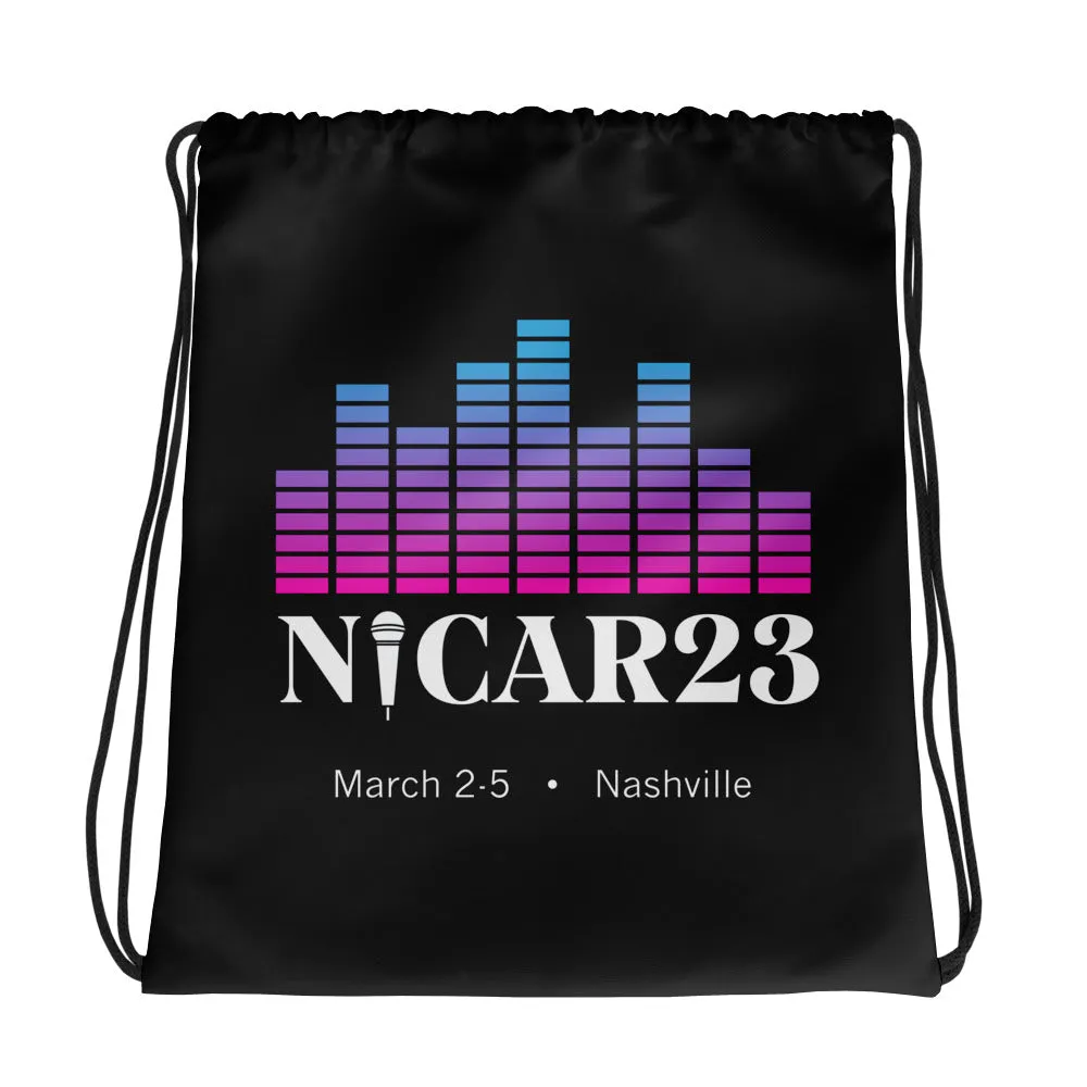 NICAR23 drawstring bag