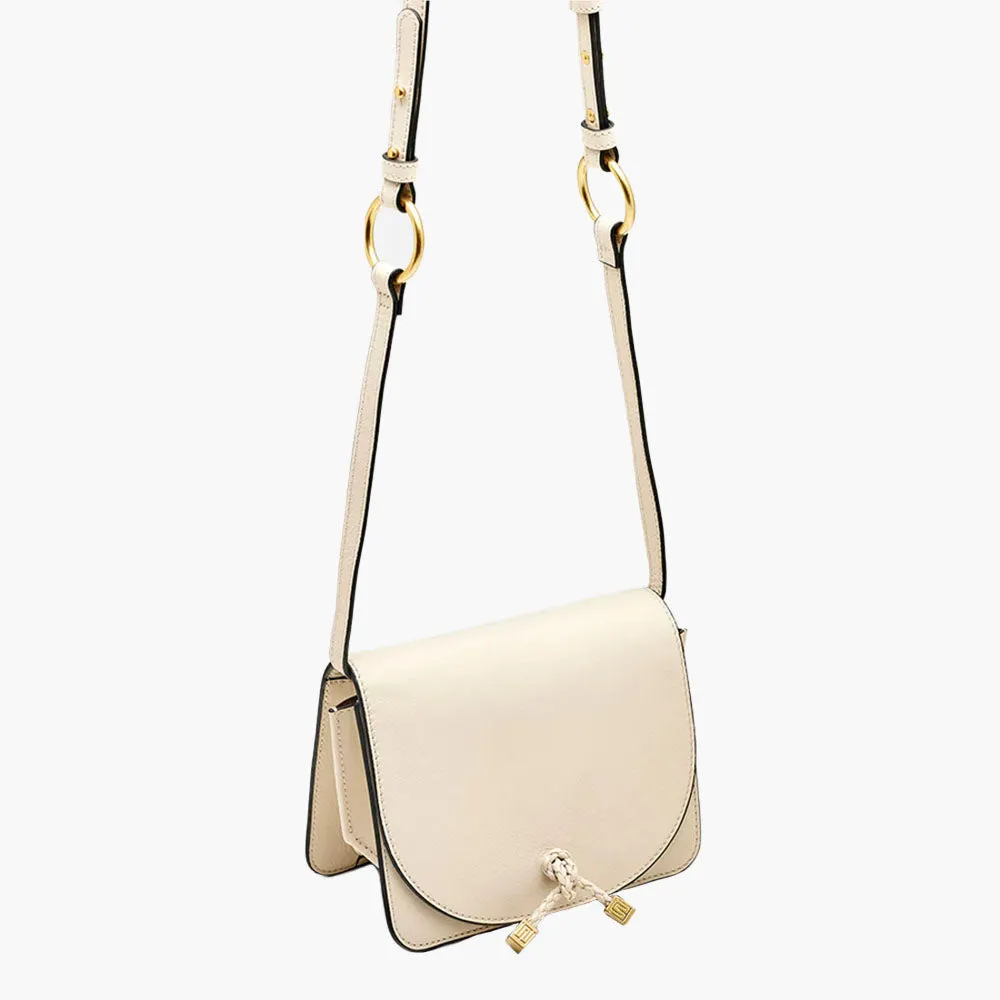 Nikki Williams - Overlander Ivory leather Crossbody