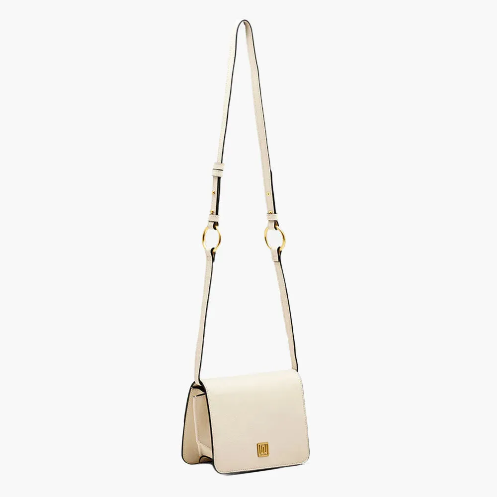 Nikki Williams - Overlander Ivory leather Crossbody