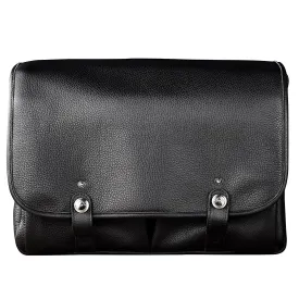 Oberwerth William Large Leather Camera/Business Bag, Black