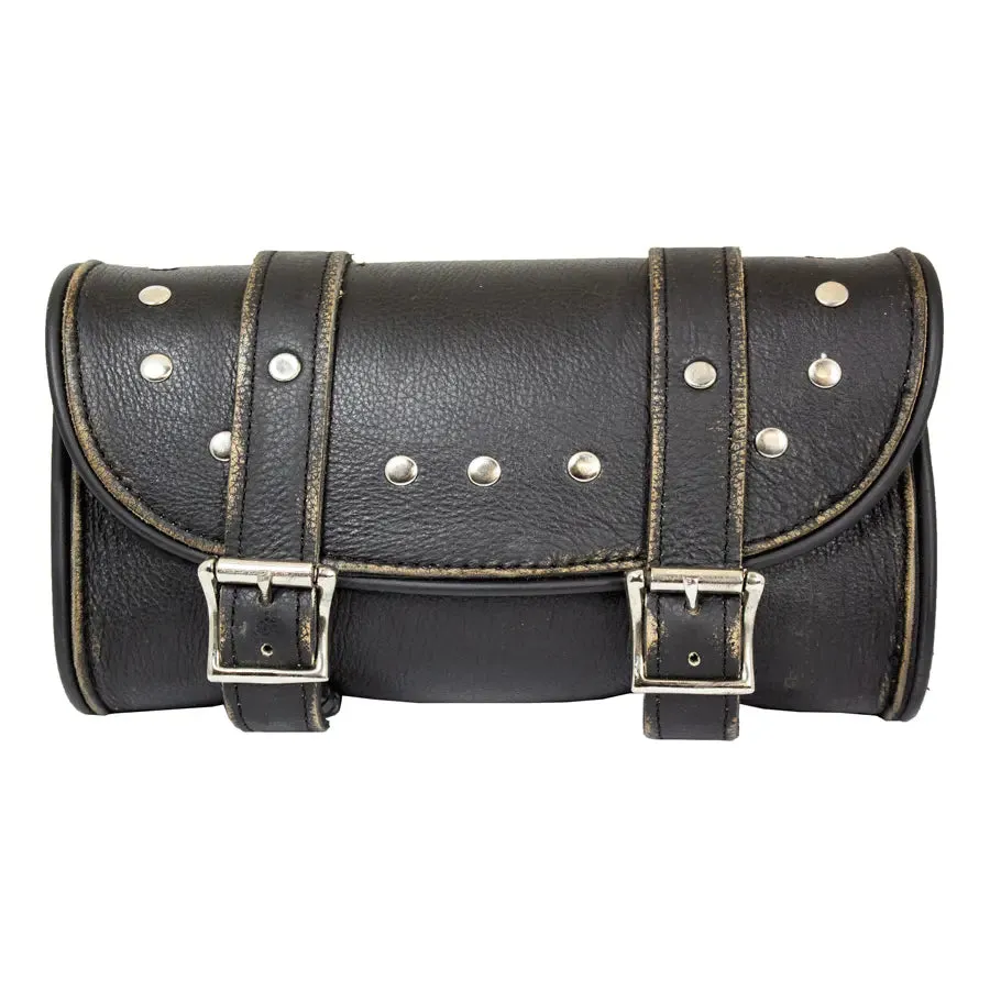 Open Road Studded Leather Tool Bag