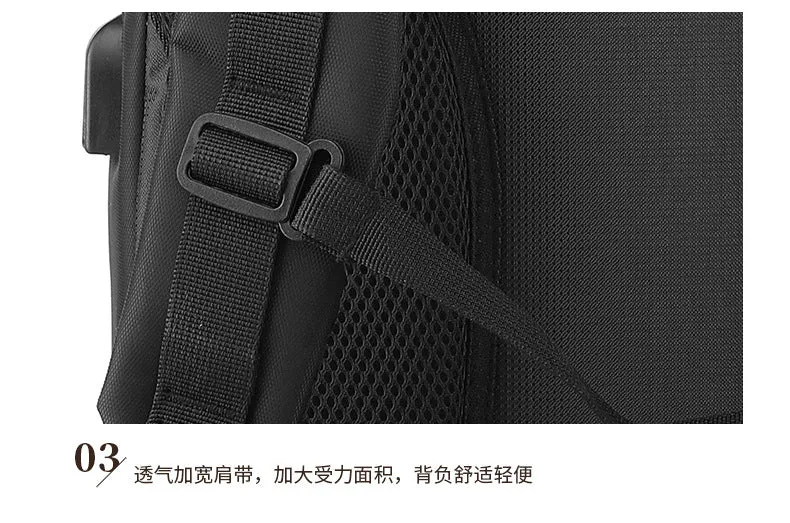 Outdoor Black Sport Swagger Bag Polyamides and Nylon Backpack for Travel or Business